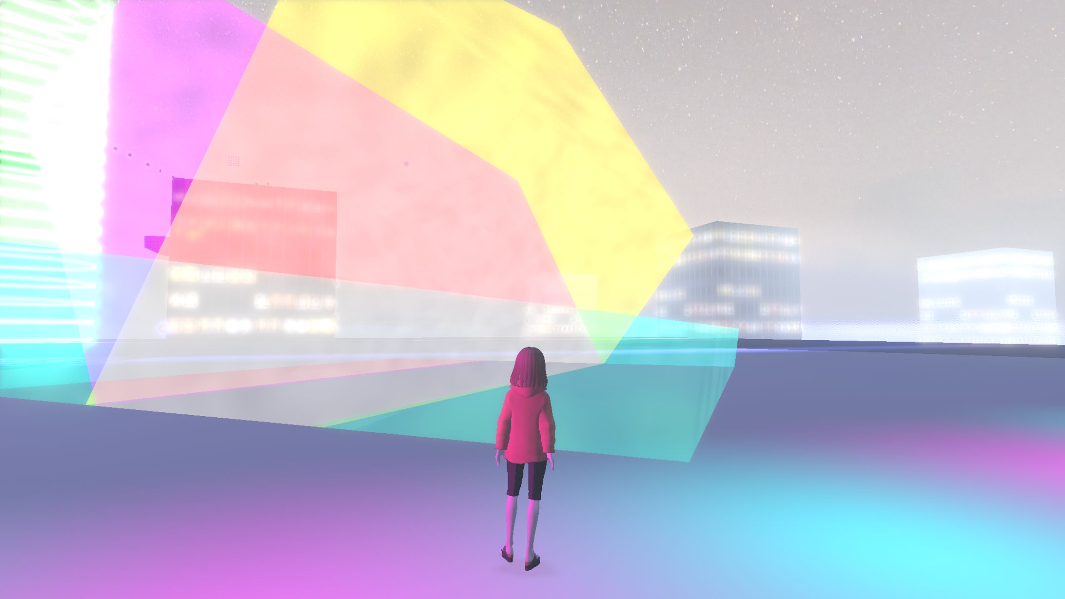 複数のゾーンを組み合わせて描画するためのWeightedBlendedOIT