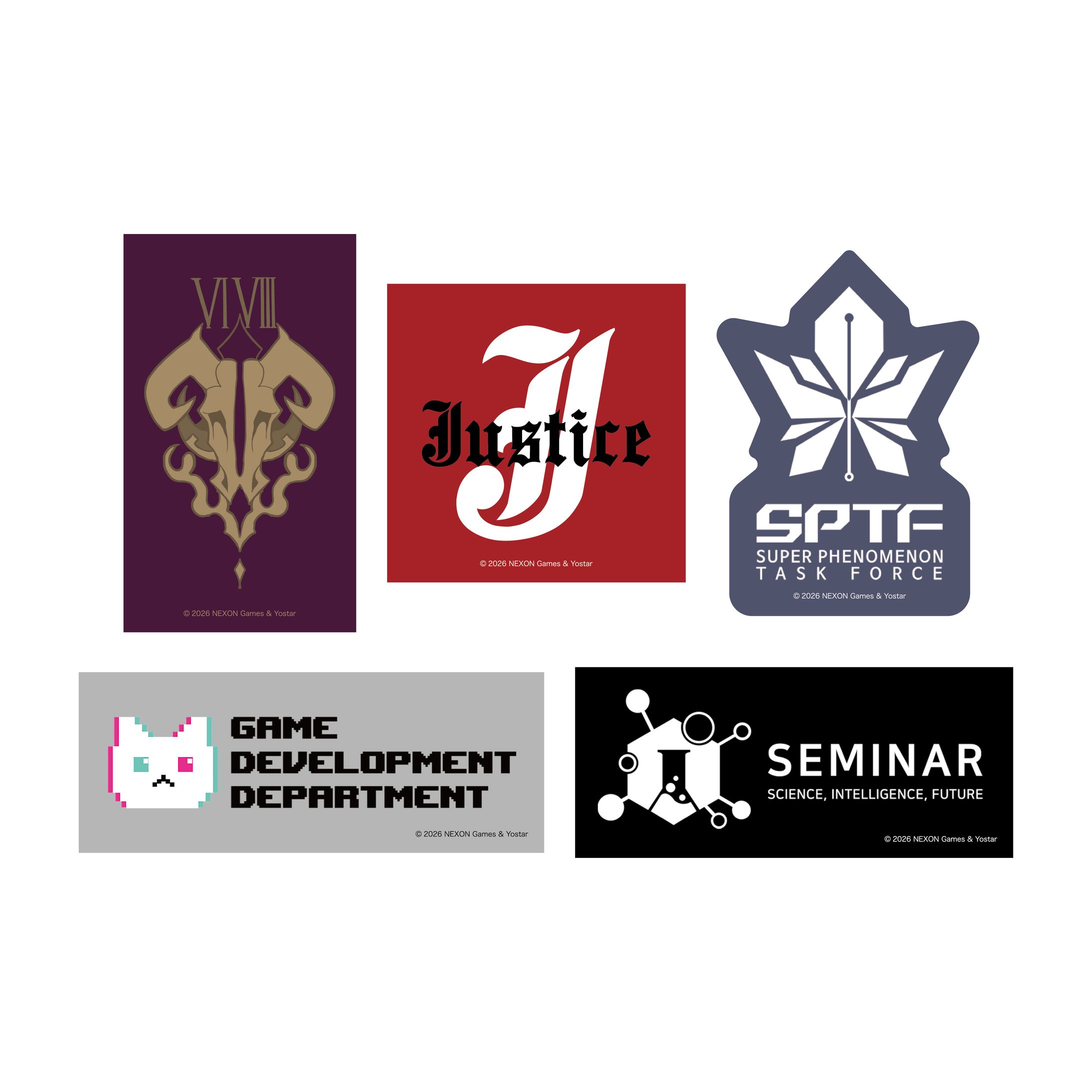 株式会社Yostar Shop ブルーアーカイブ「部活ロゴステッカーセット・A」他1種 商品デザイン-1