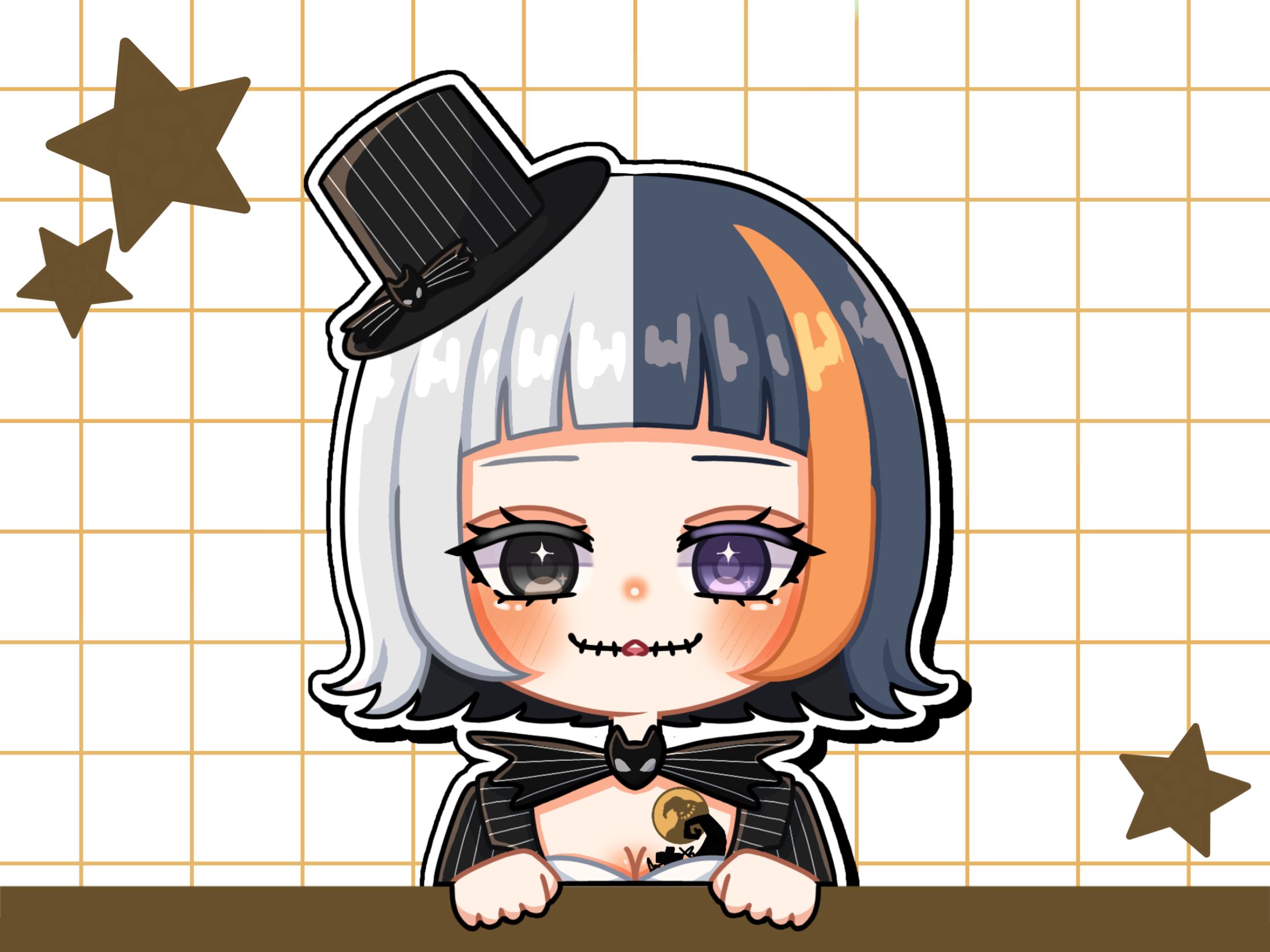 　ステッカー風デフォルメ-あんの ぷる。-1