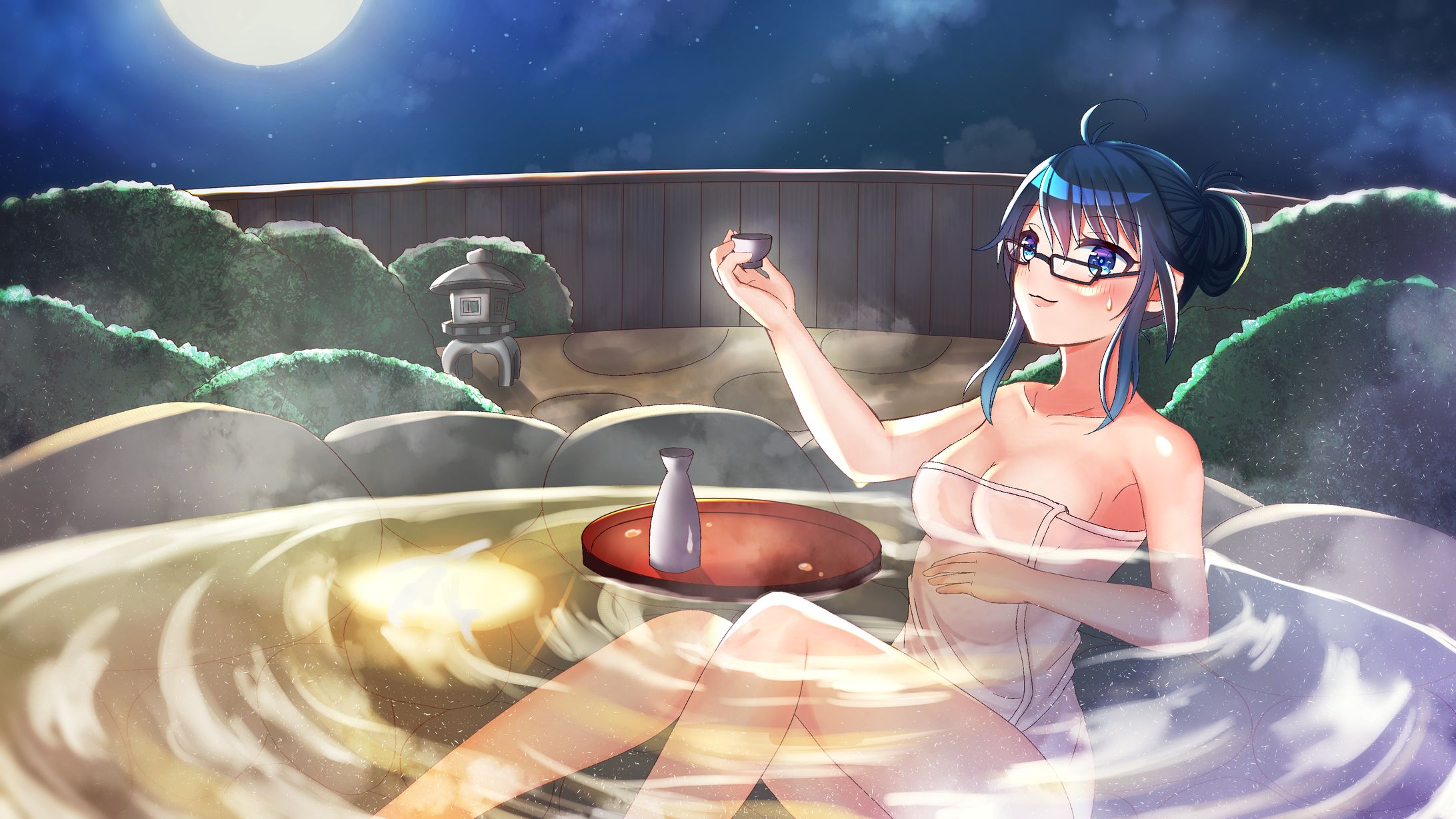 【イラスト】酔っぱらいmaki様＿一枚絵-1