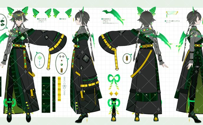 【仕事絵】VTuber衣装デザイン