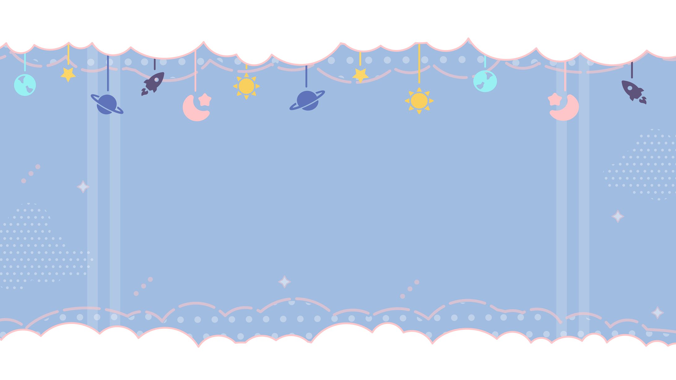  【Vtuber Overlay】Pastel Blue-1