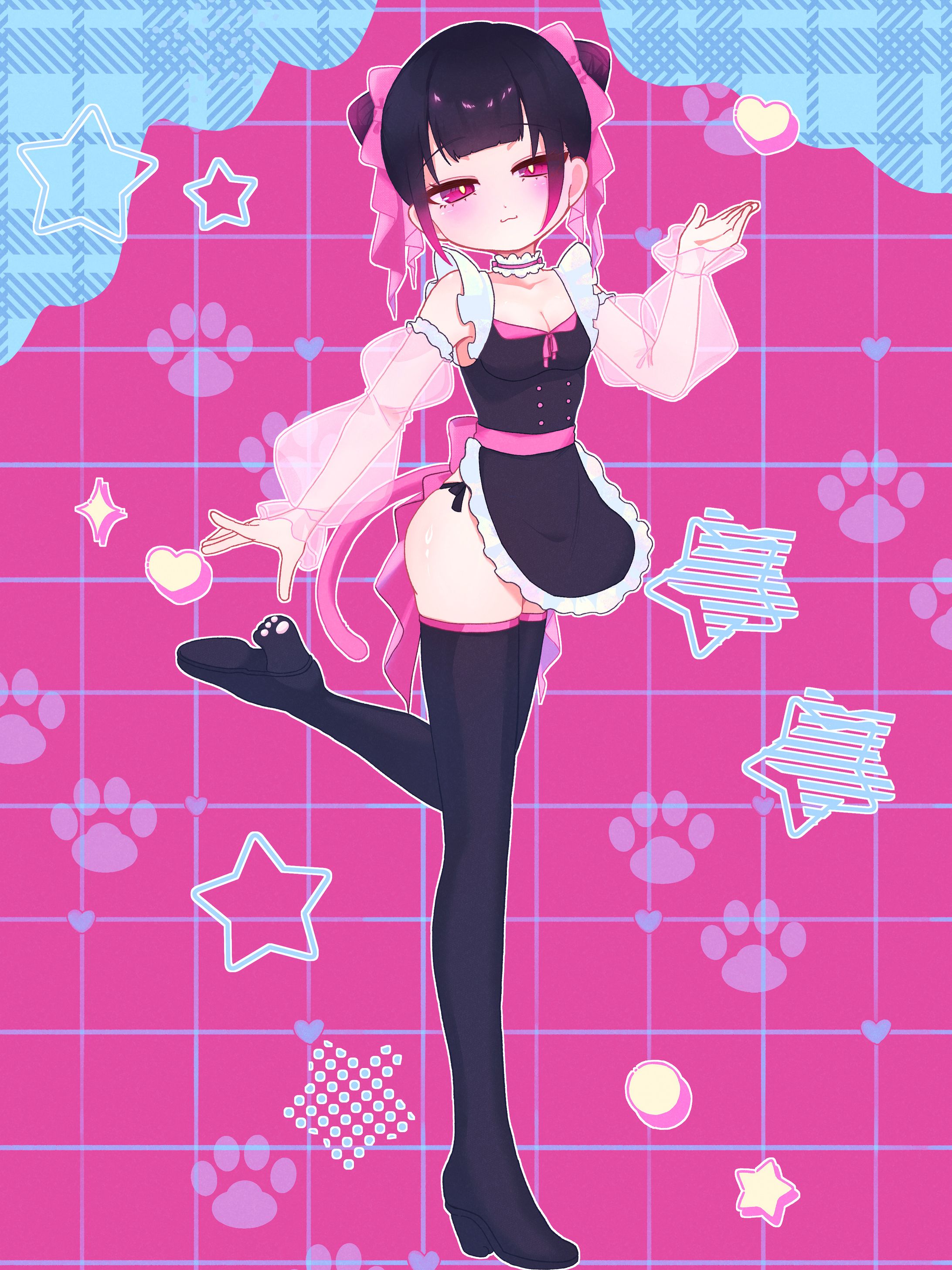 黒猫メイド-1