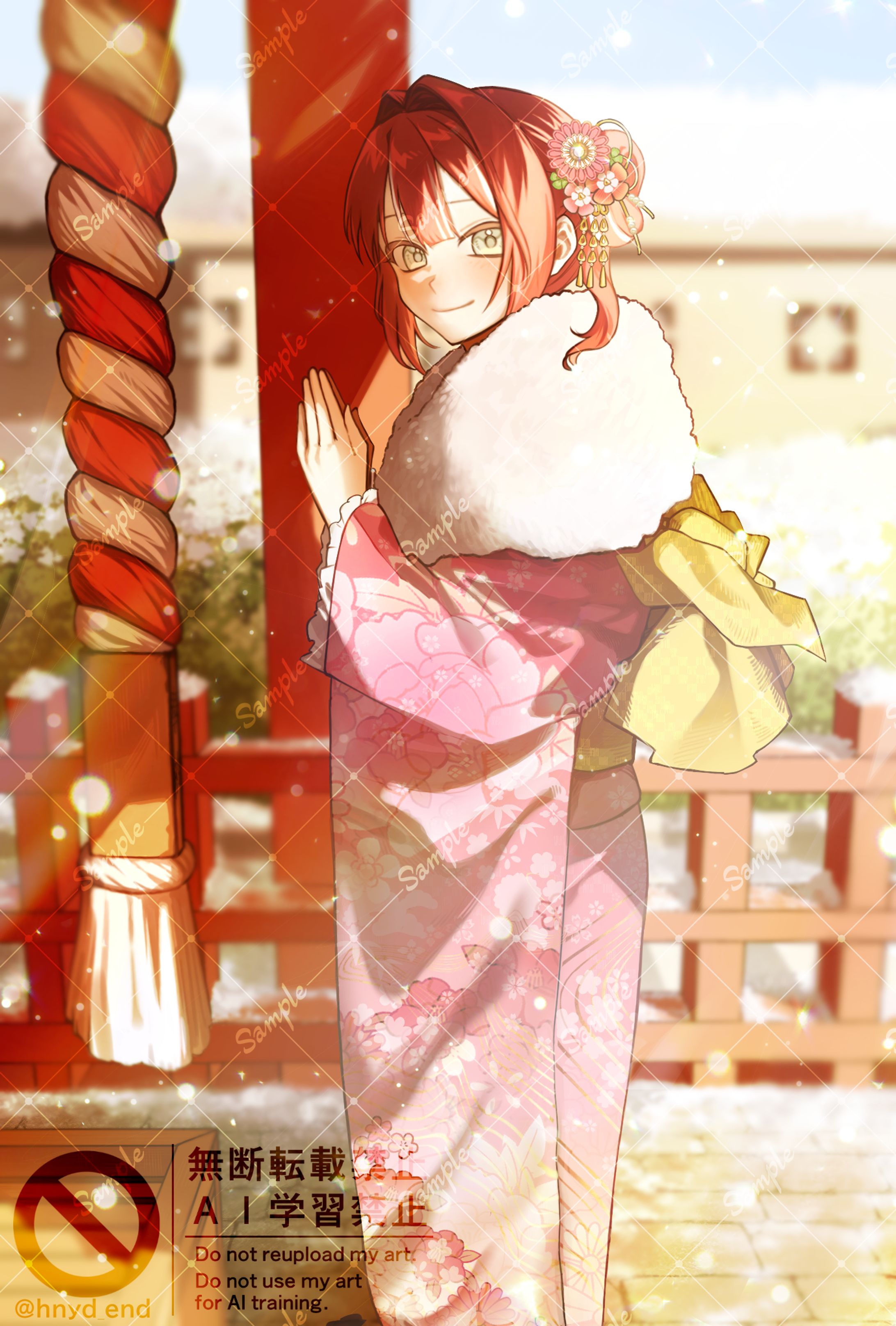 紅露 錦 様　一枚絵-1