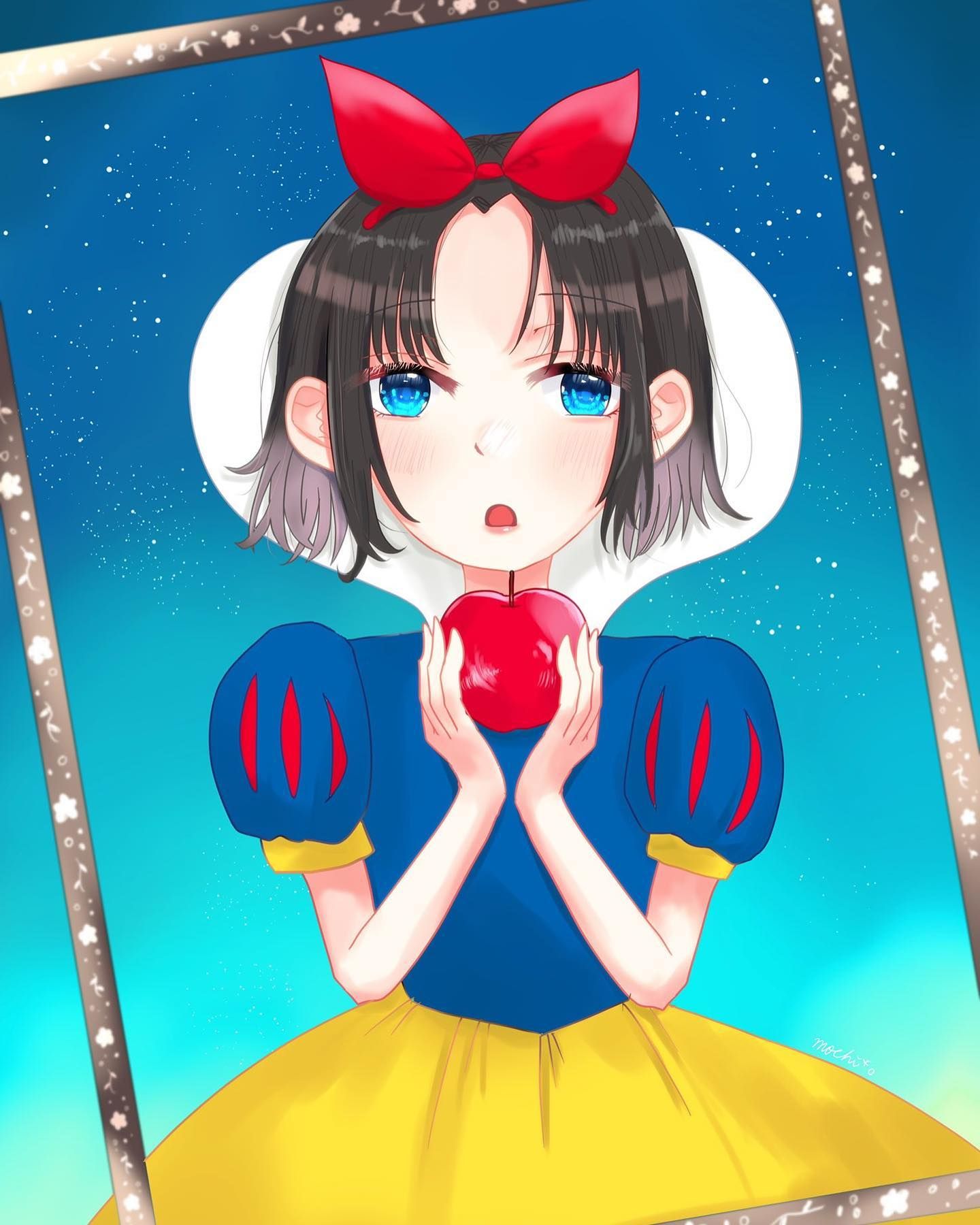 白雪姫🍎 #イラスト #いらすとぐらむ #お絵描き #童話 #イラスト好き