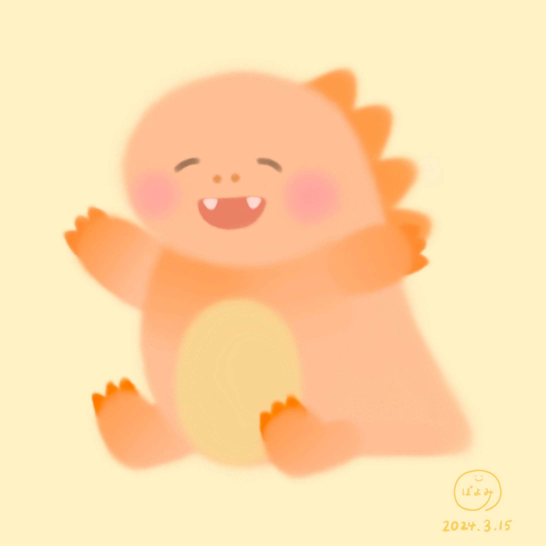 かいじゅうイラスト🦖絵本作家ぽよみ-1