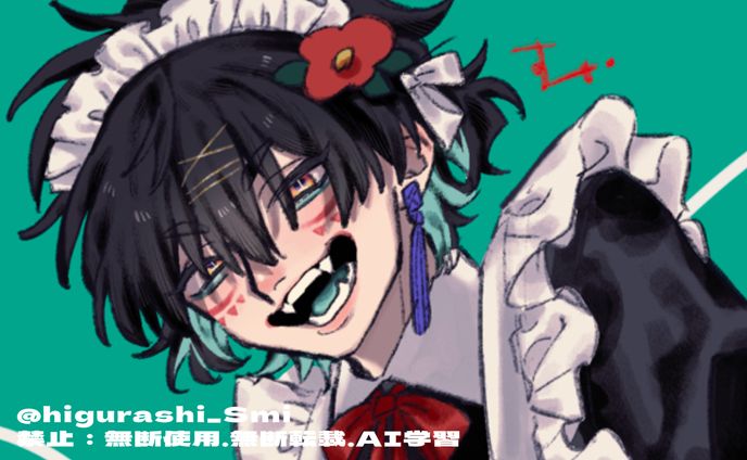 メイド椿ﾁｬﾝ/創作イラスト