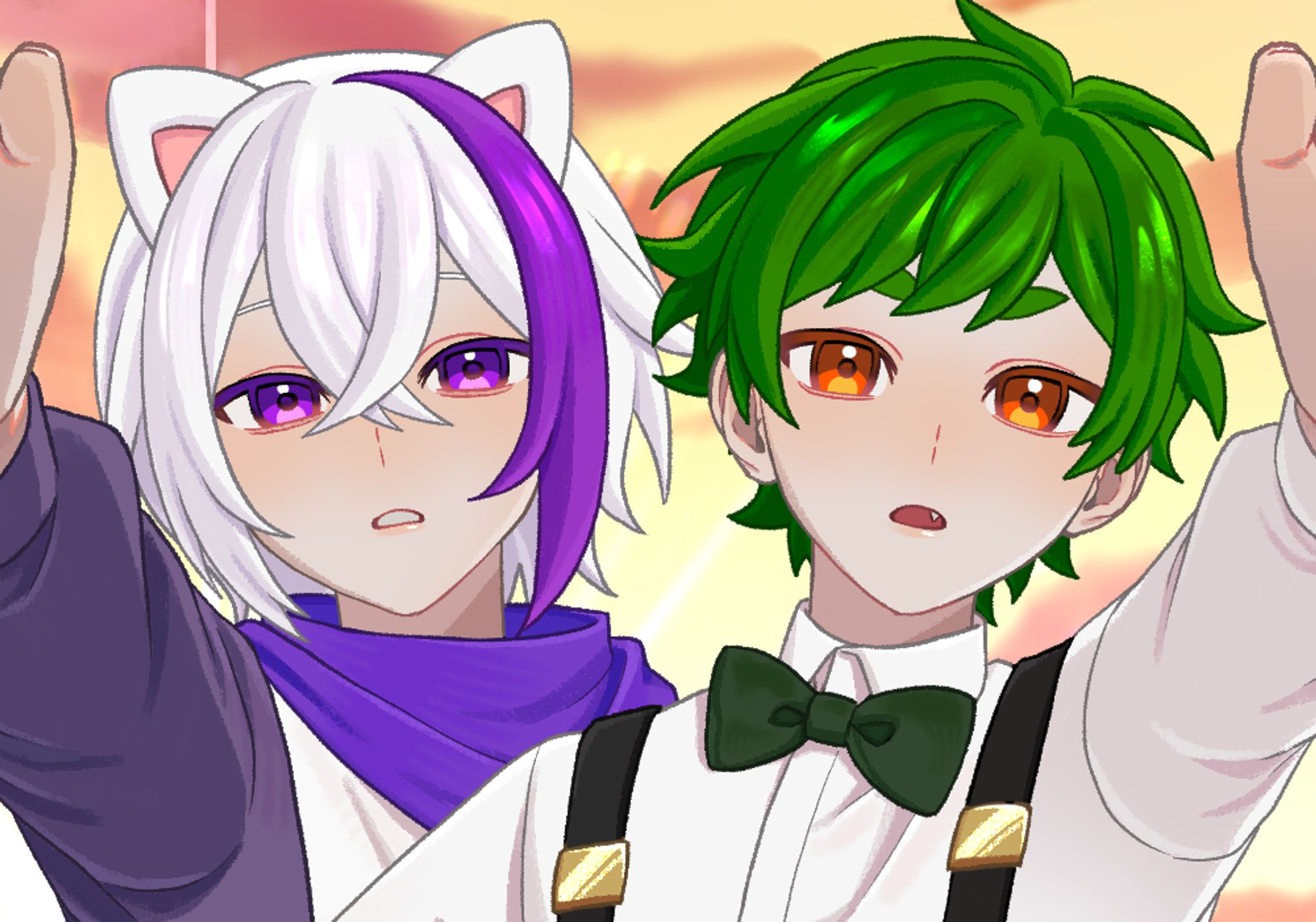 【お仕事】ぜある様、さんど。様【歌ってみた動画イラスト】-1