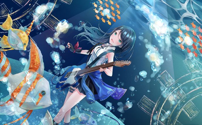 絵コンテ、ベース演奏
