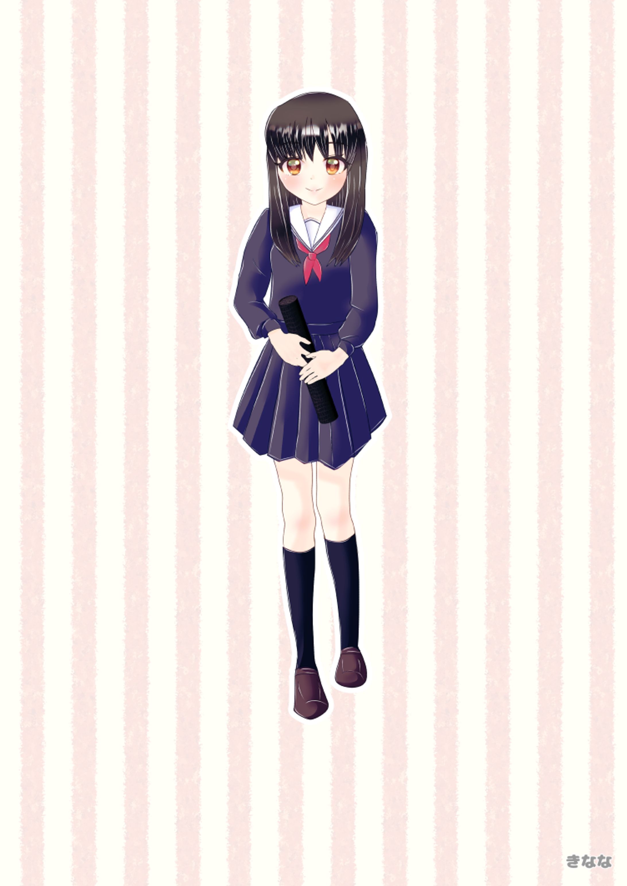 依頼イラスト001＿卒業中学生-1