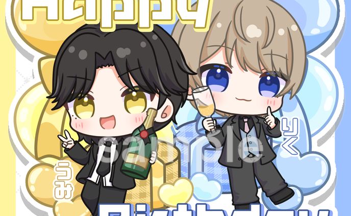 合同会社ALIVE Heart‪‪❤︎‬Box様 生誕祭イラスト