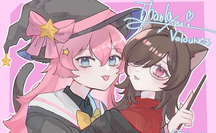 ペア画　イラスト　