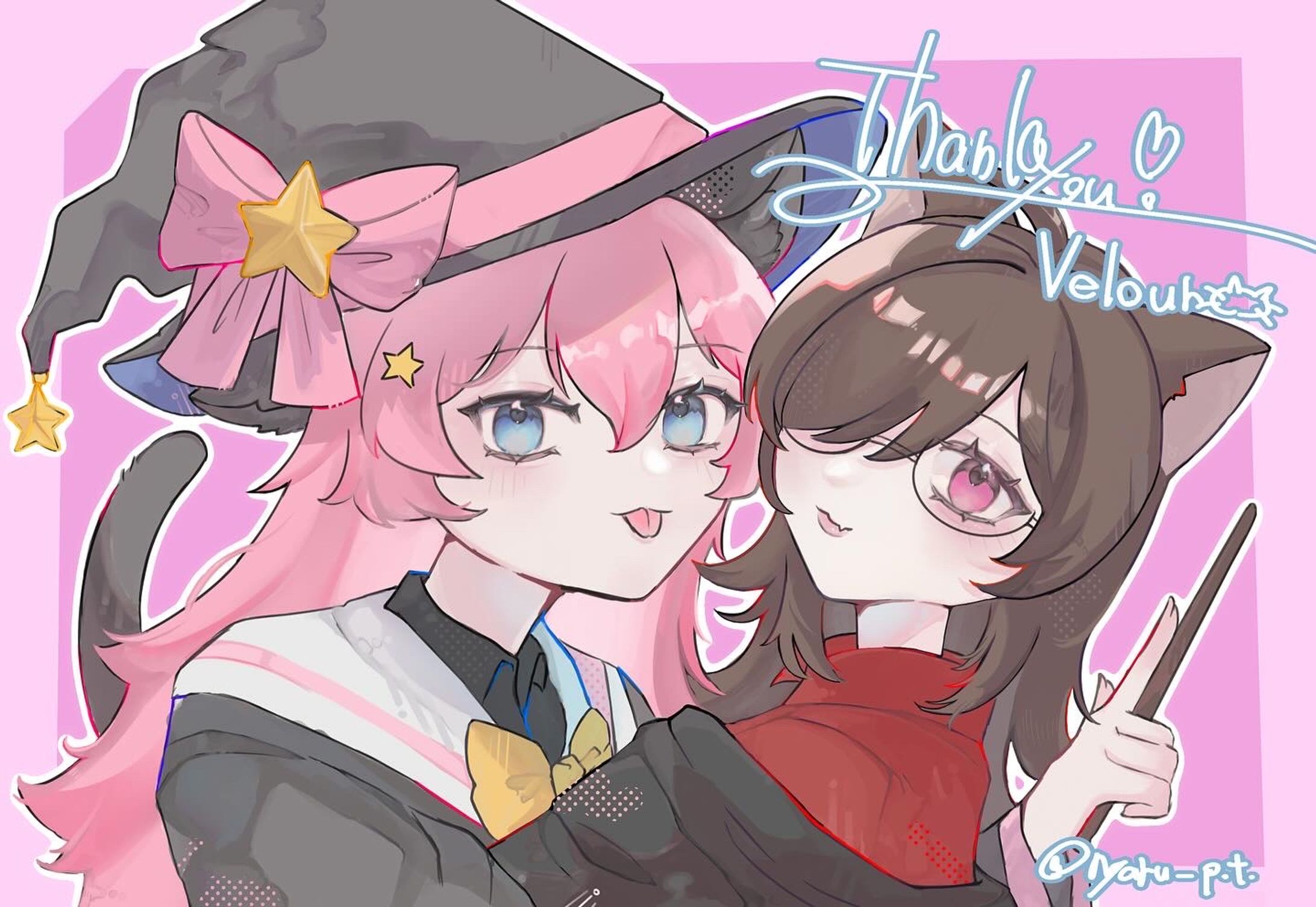 ペア画　イラスト　-1