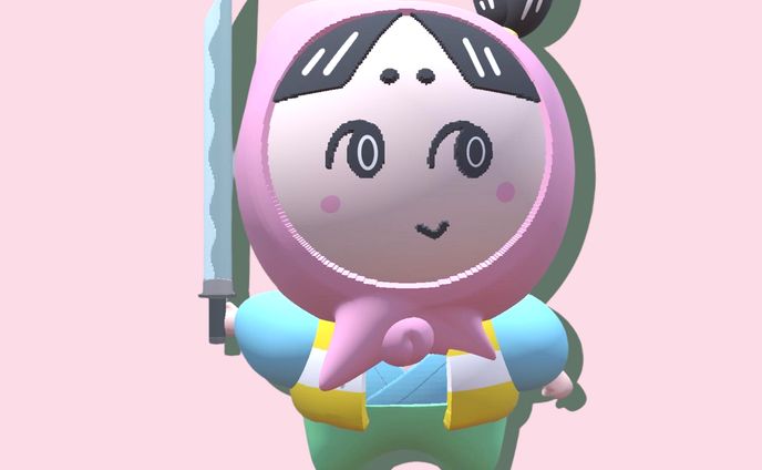 【3Dモデル】桃太郎と鬼