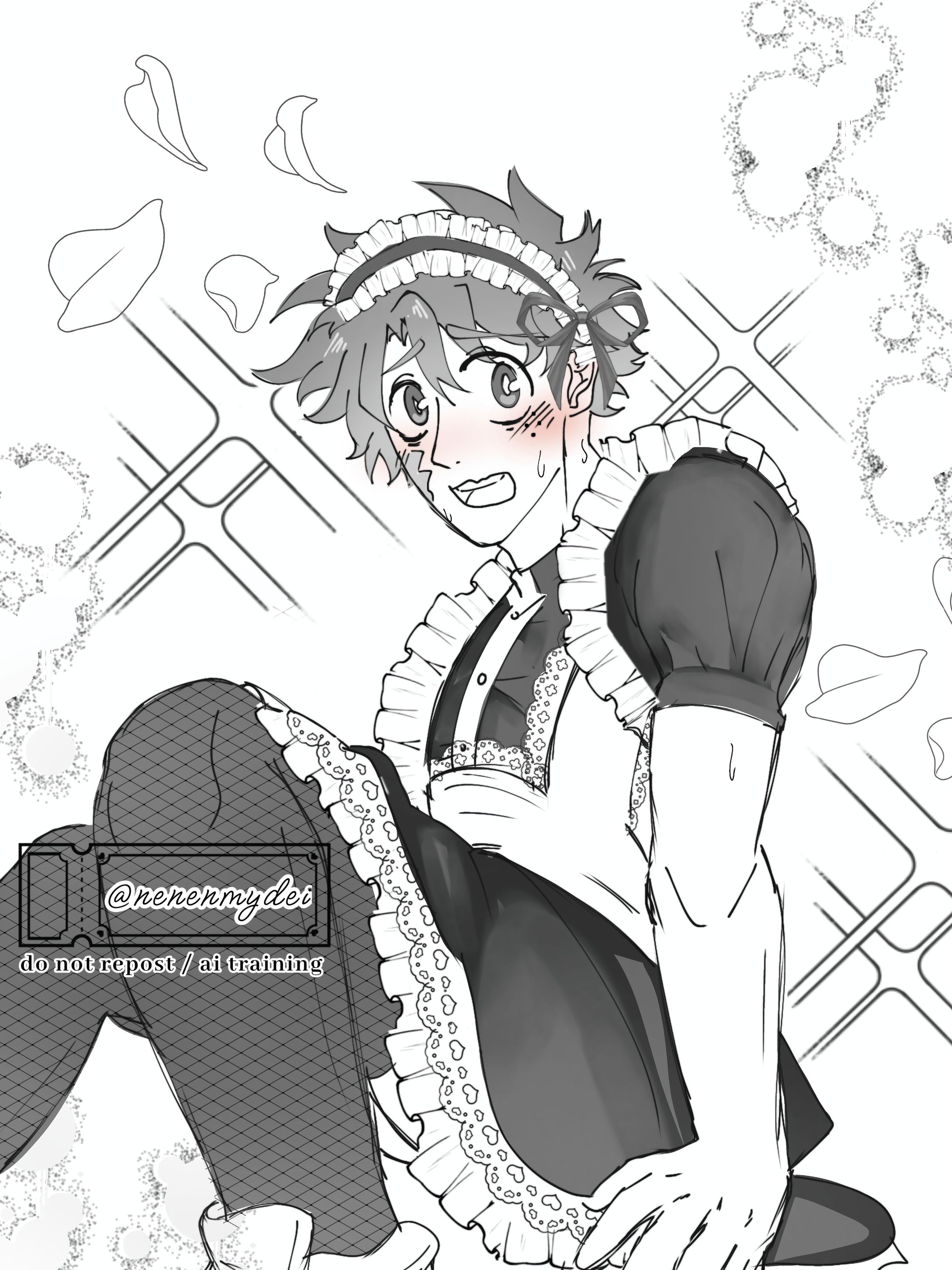 Maid deku-1