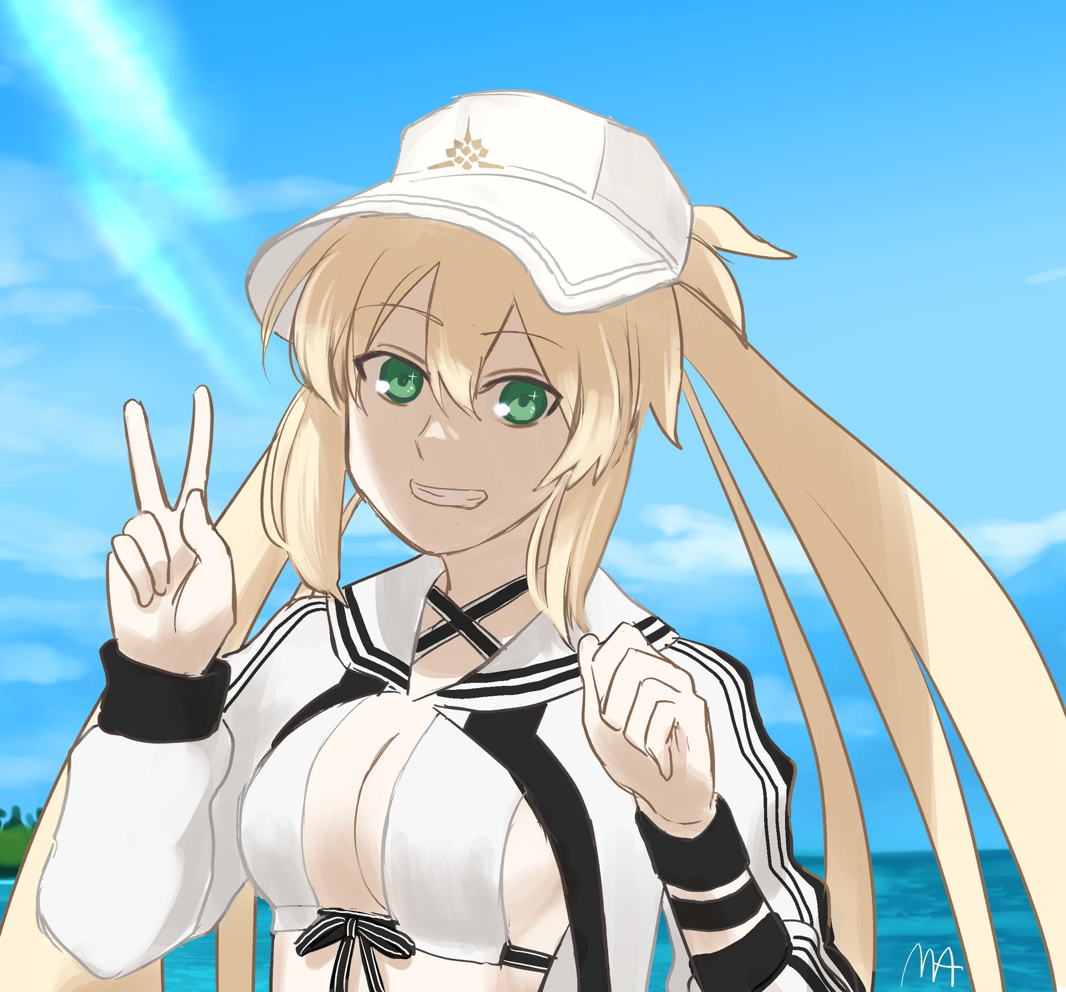水着アルトリア・キャスター-1