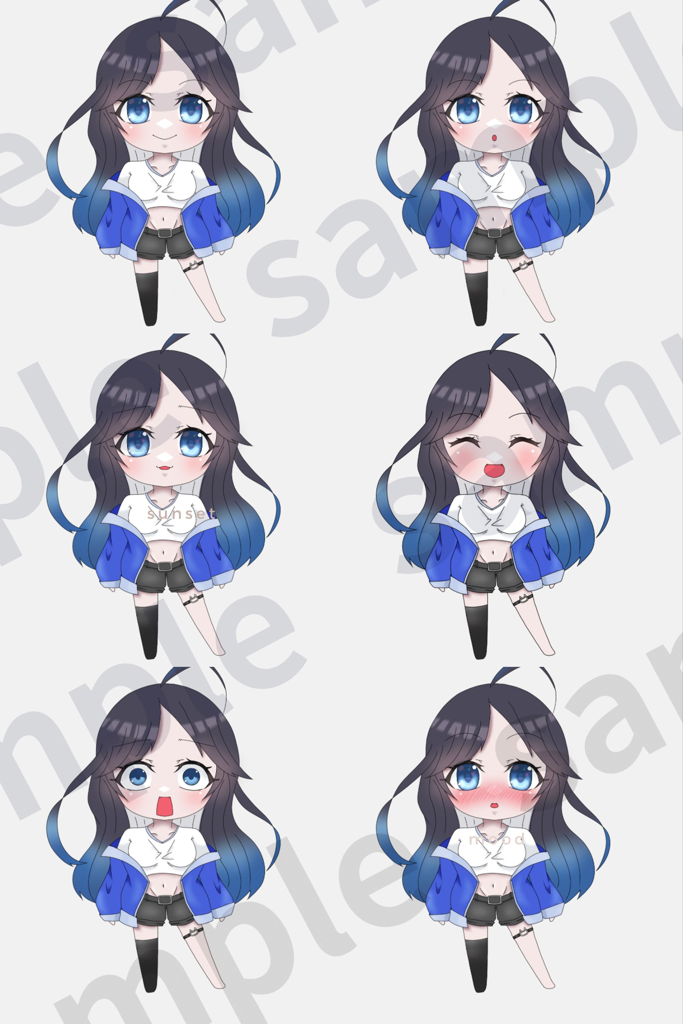 ミニキャライラスト　全身-1