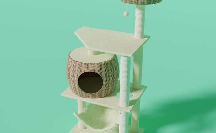 3DCG キャットタワー４