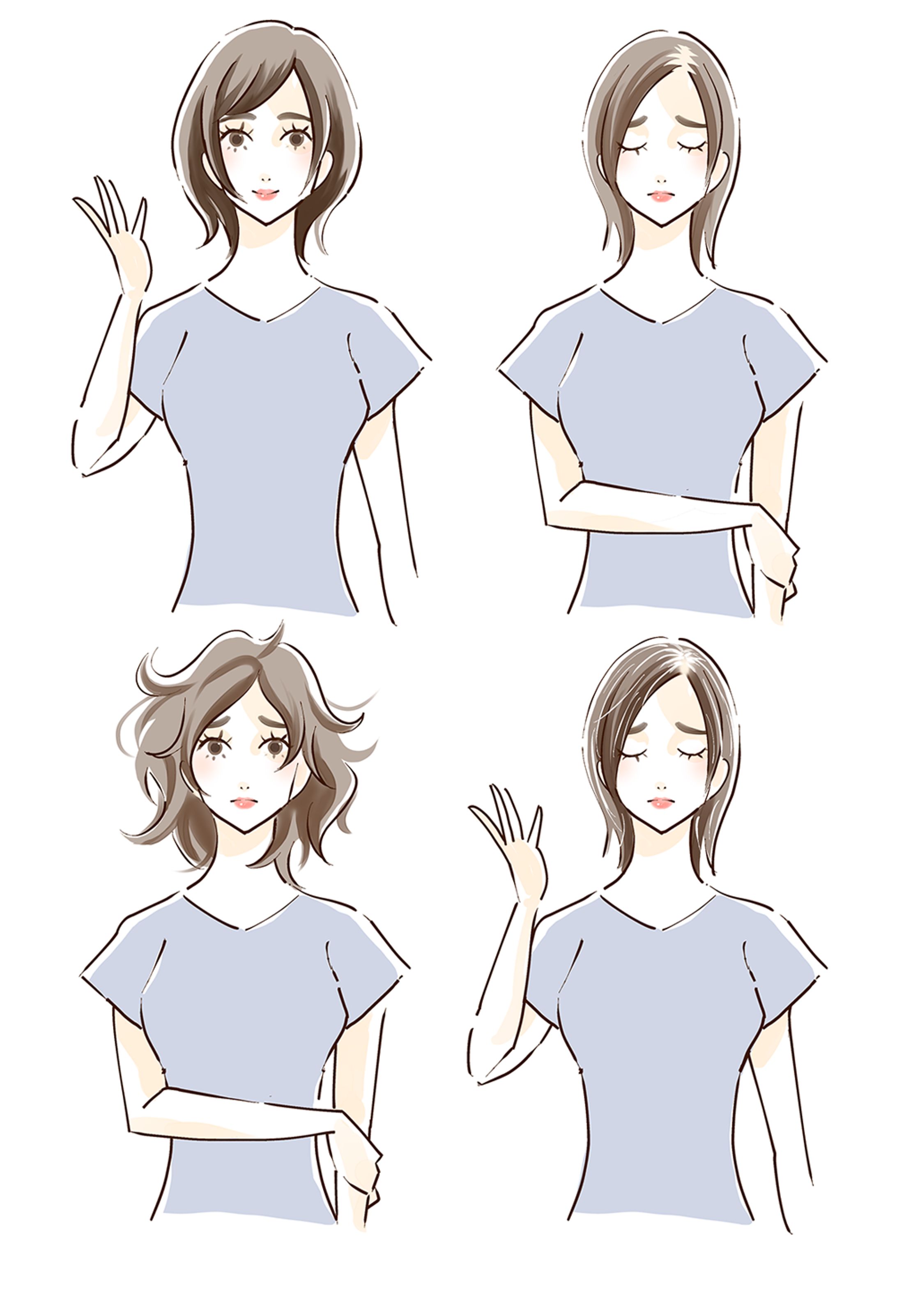 【サンプル】美容系イラスト-1