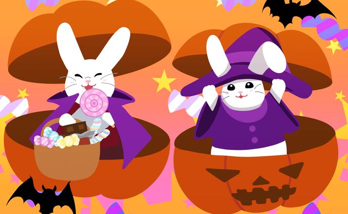 うさぎカレンダーハロウィン