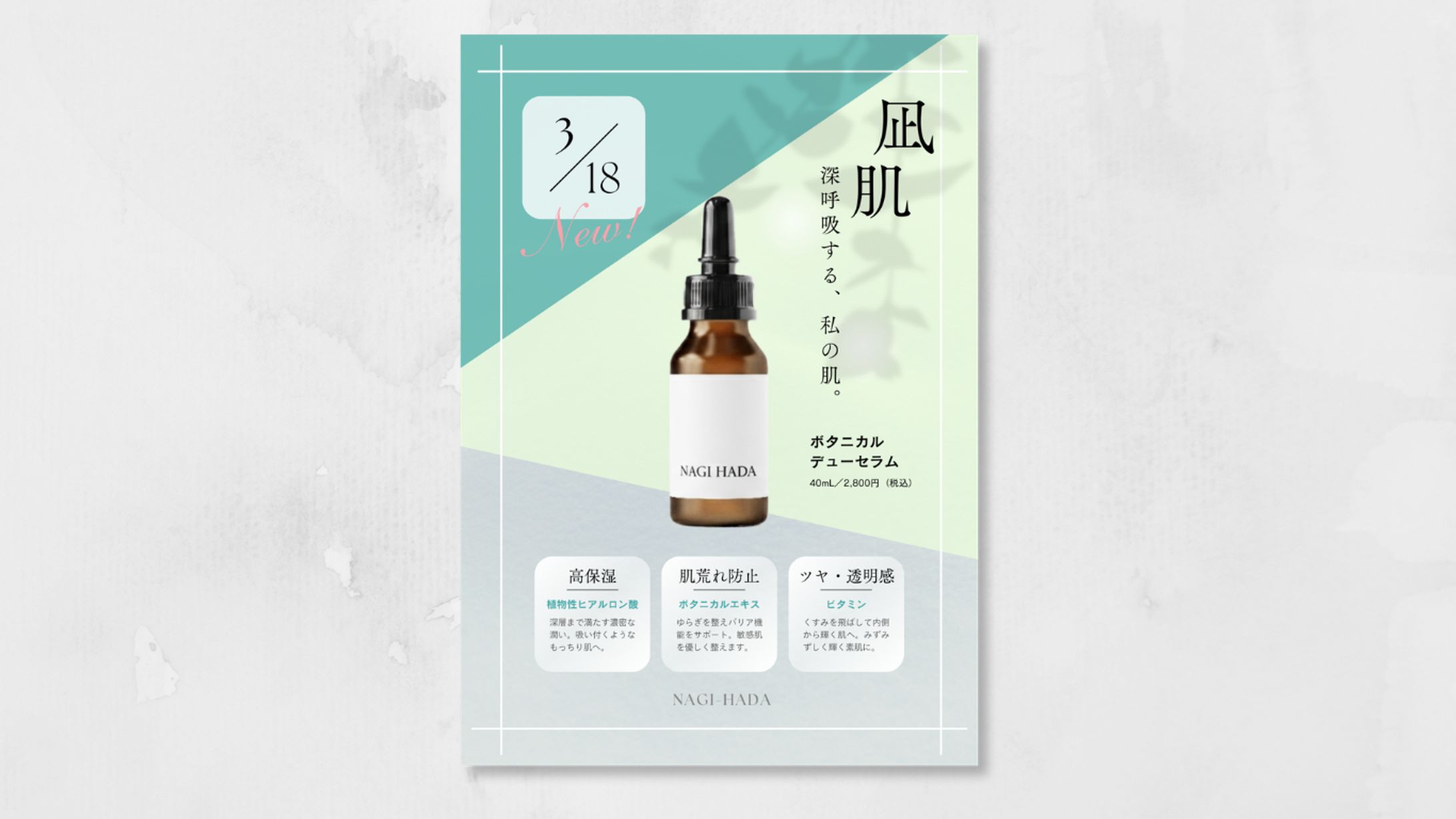 【チラシ】化粧品　新商品-1