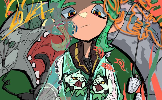 スプラトゥーン二次創作イラスト 2024/01/01