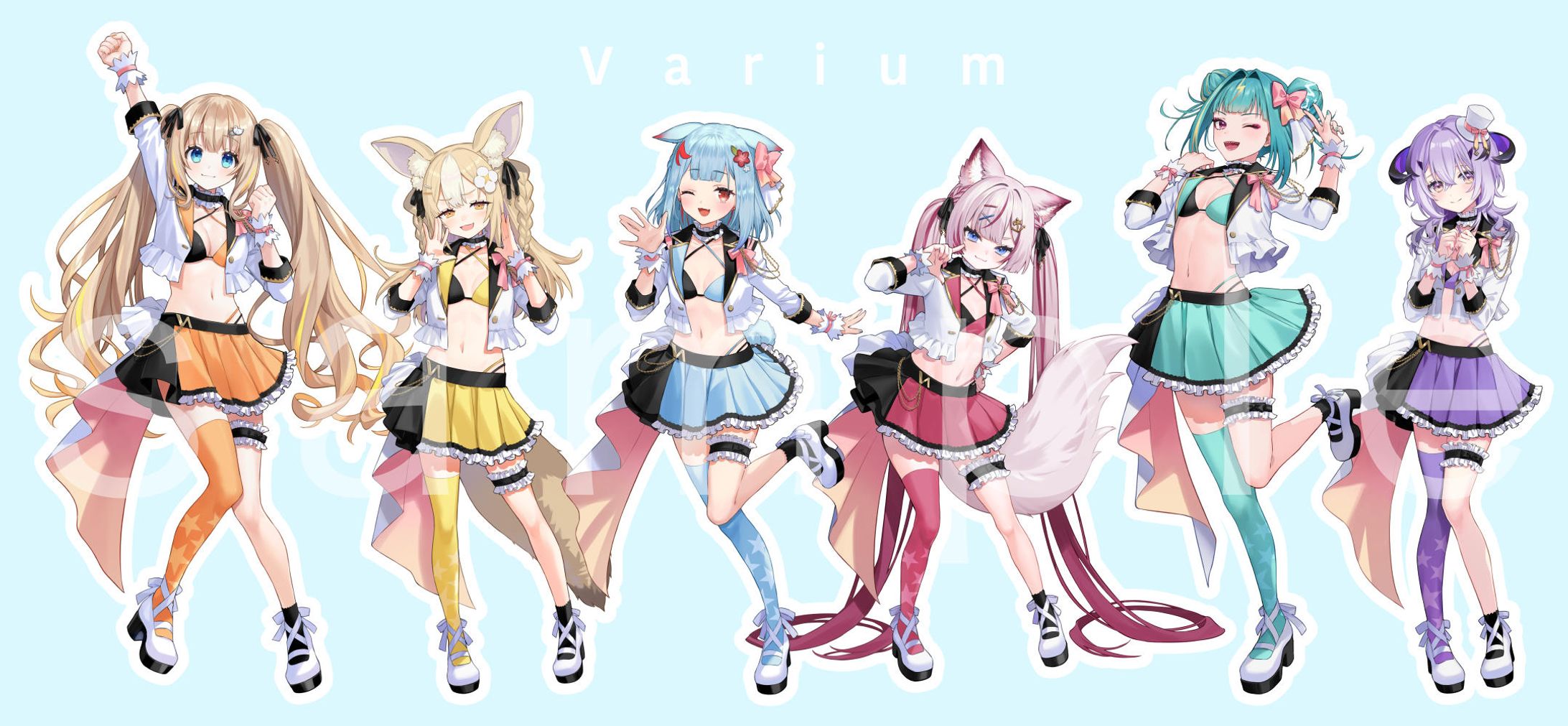 Varium ライブ「なつありうむっ！」ビジュアル立ち絵-1
