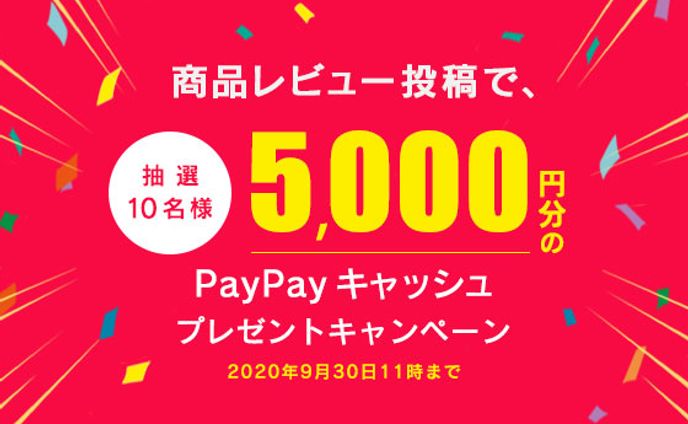 商品レビュー投稿キャンペーン20200813