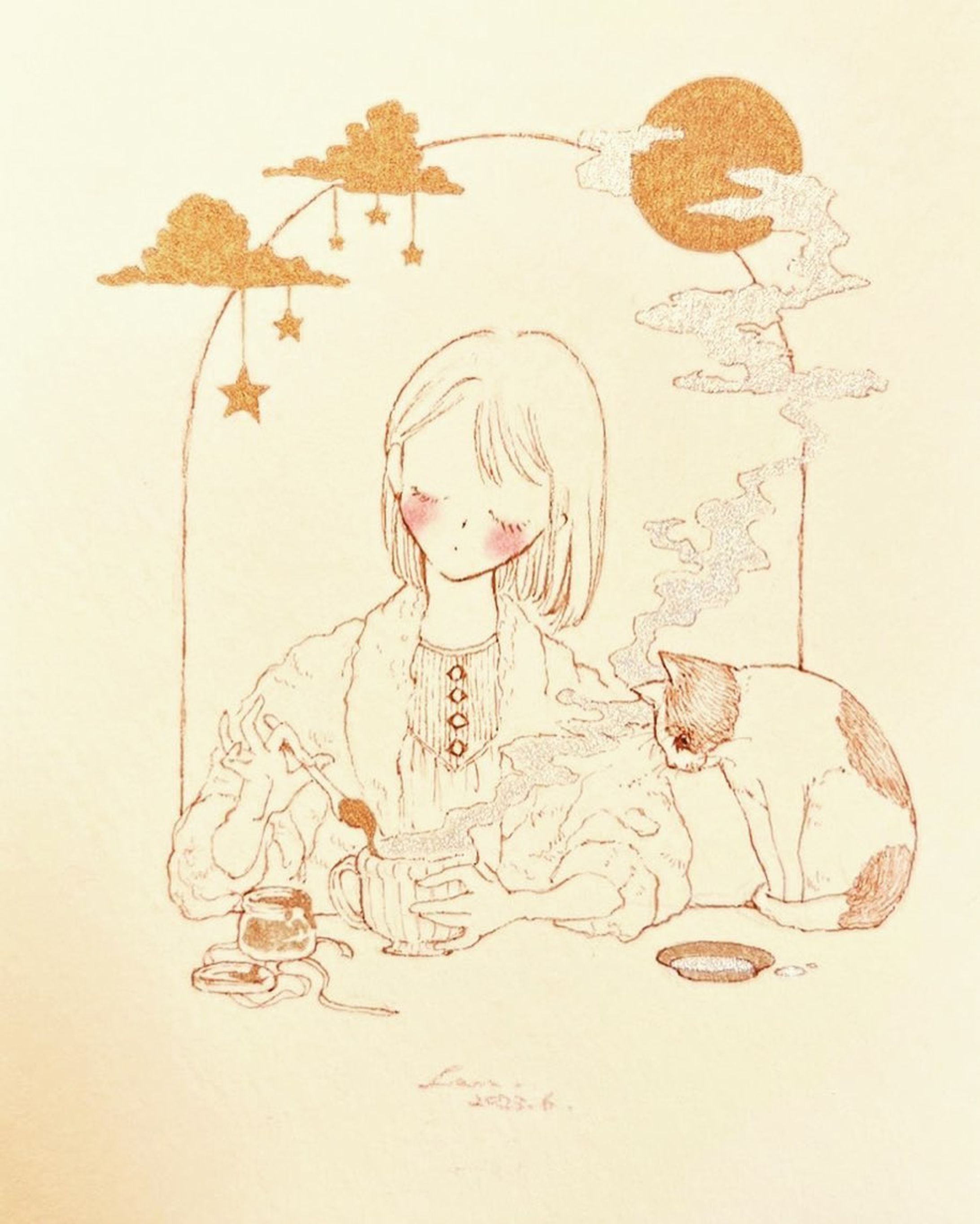 とっときのはちみつホットぎゅうにゅう🍯

あまーいハチミツを溶かした
ホット牛乳🥛
みんな好きでしょ？

#illustration #painting #girl #design  #kawaii #illustagram #doodle 
#illustrations #paint 
#draw #drawing #mydrawing #artgram 
#artstagram #イラストレーション #アート 
#イラスト#イラストグラム #ドローイング #美術 #落書き #女の子イラスト #可愛的 
#軽美術部 @keivi.jp 
#삽화 #미술 #귀여운 #LEONA-1