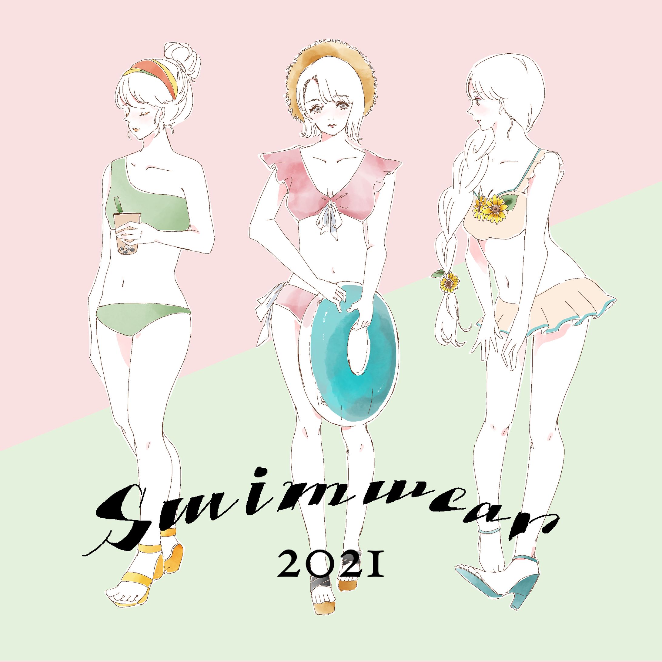 【イラスト】水着のファッションイラスト-1