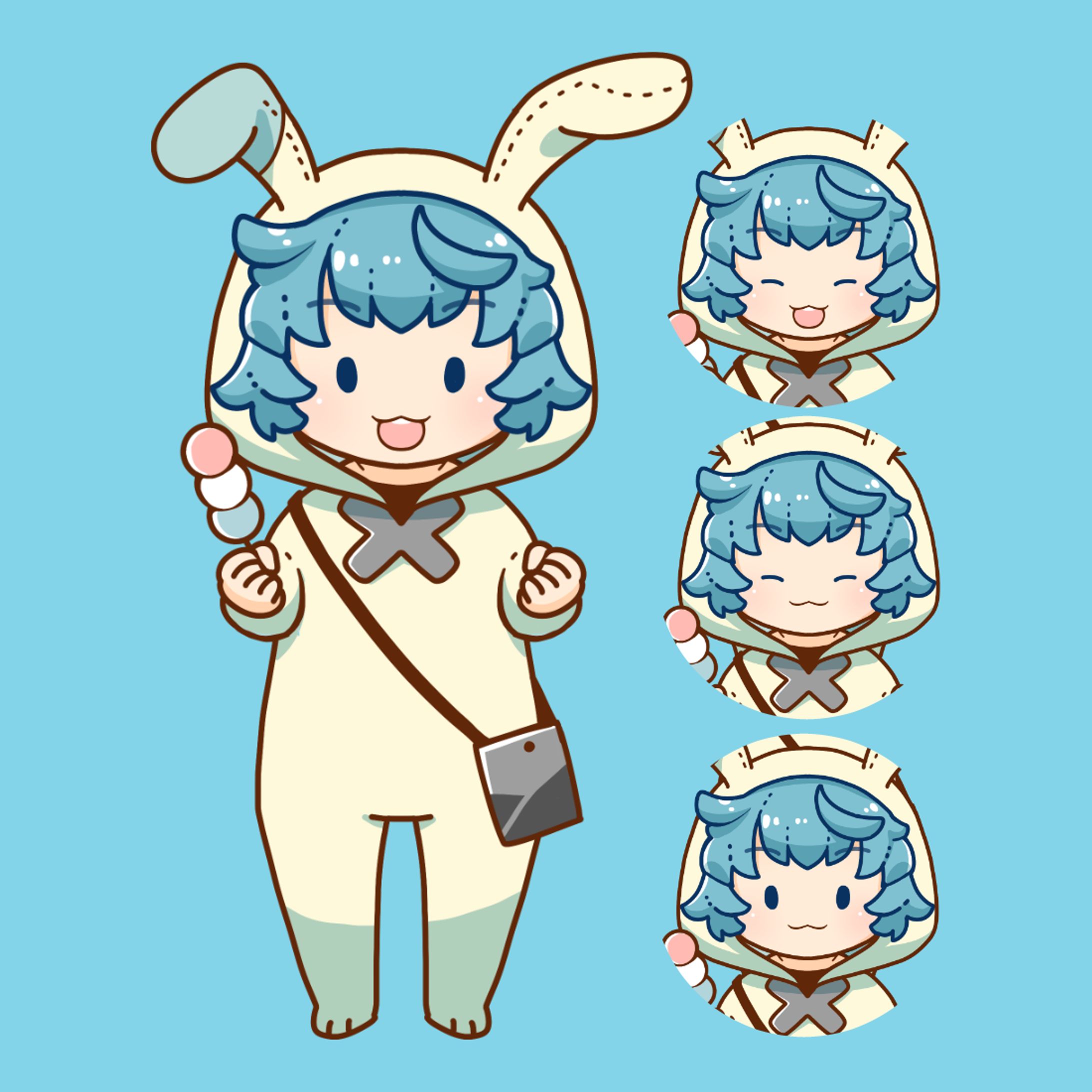 キャラクターイラスト/口パク用差分-1