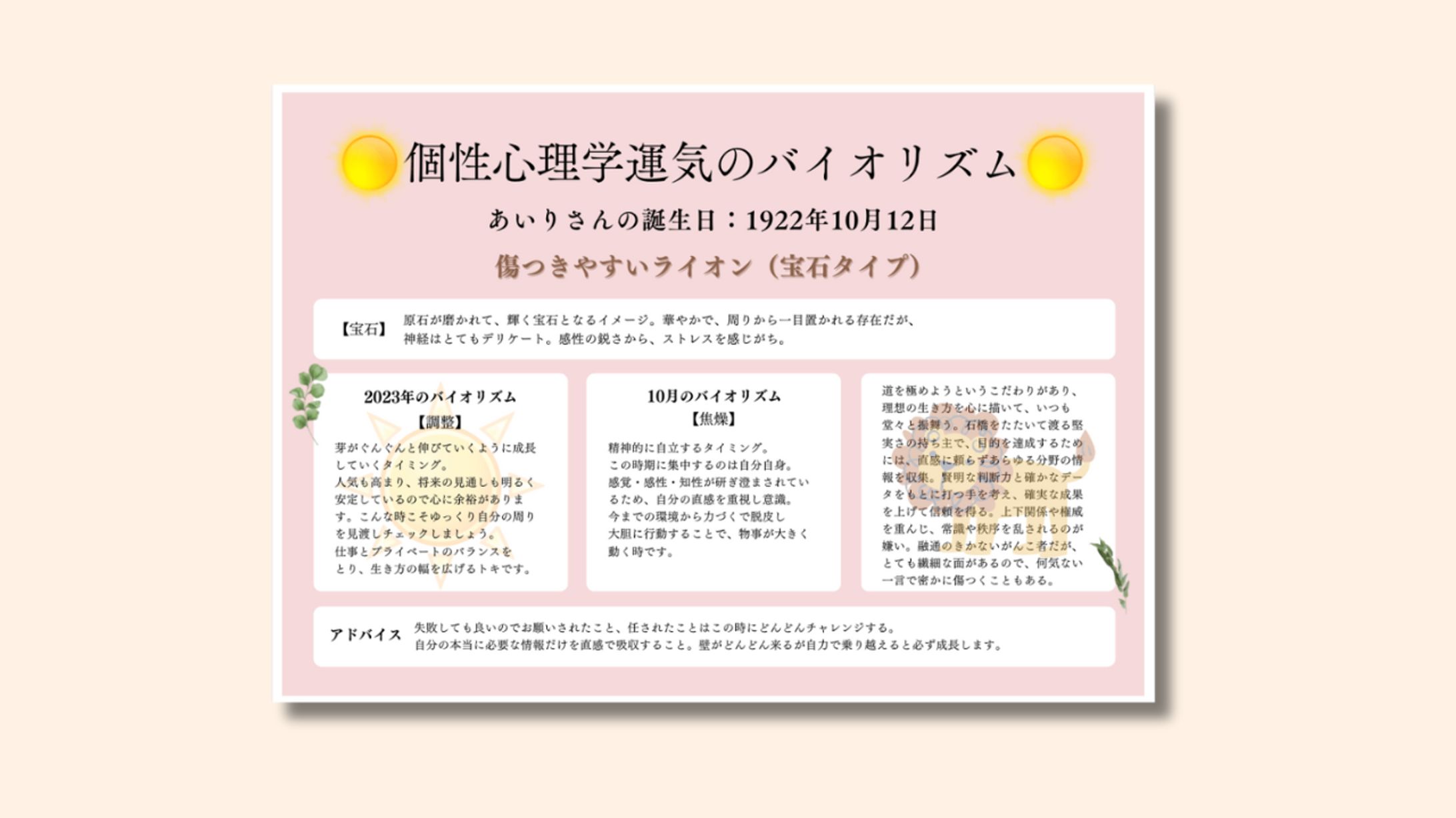 【鑑定書】個性心理学-1