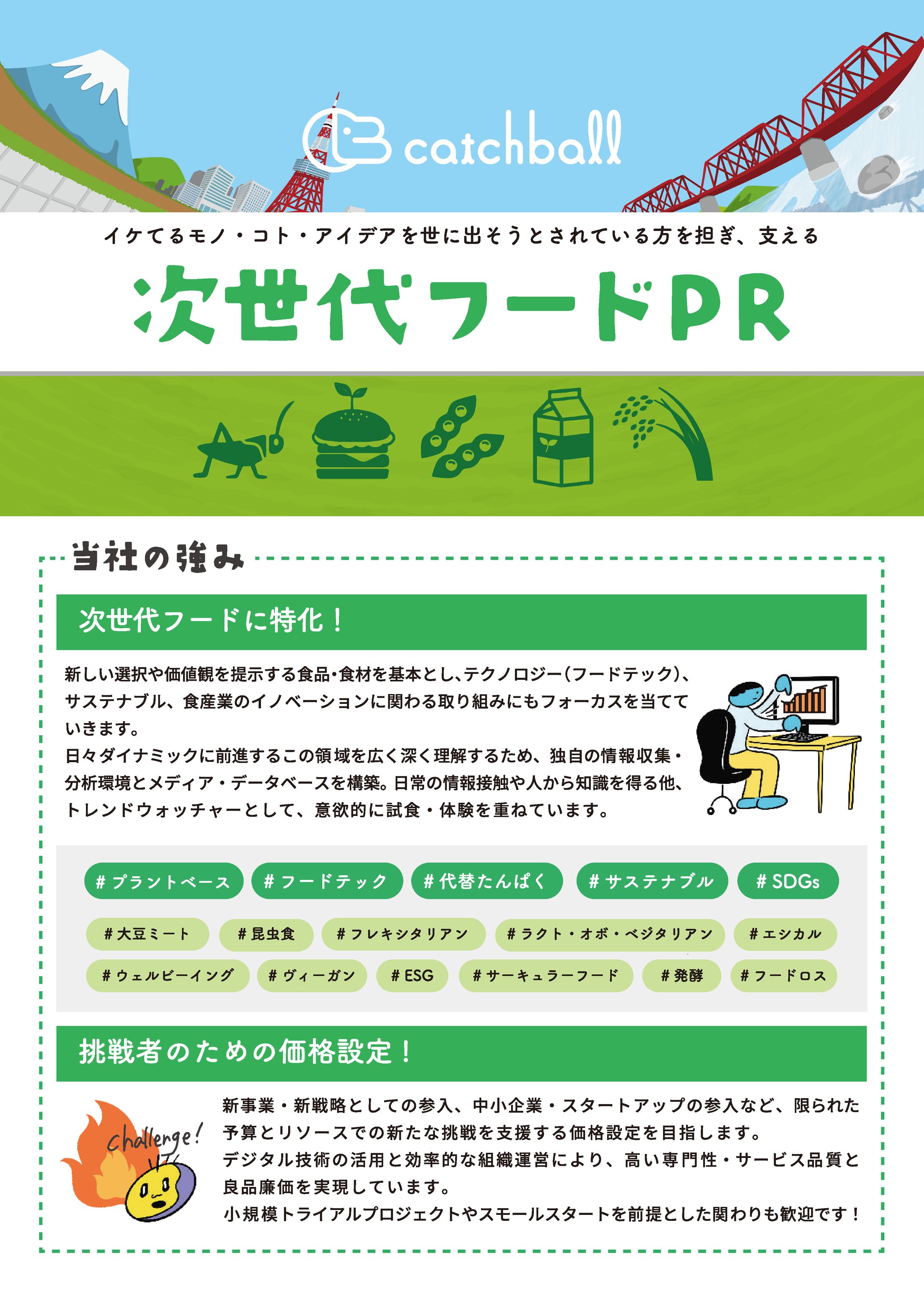 株式会社キャッチボール 次世代フードPR-1