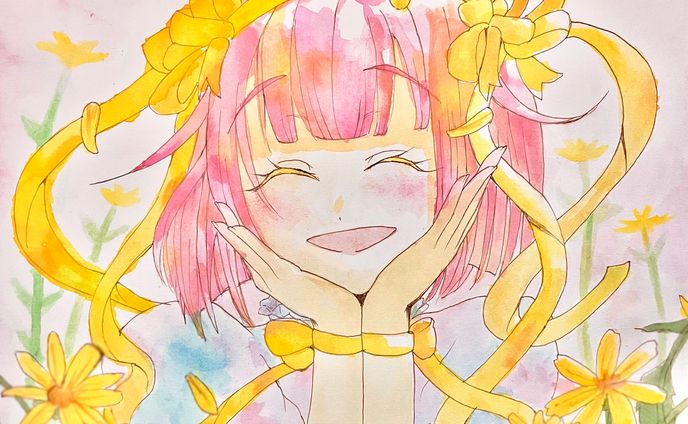 水彩 プロセカ 鳳えむ