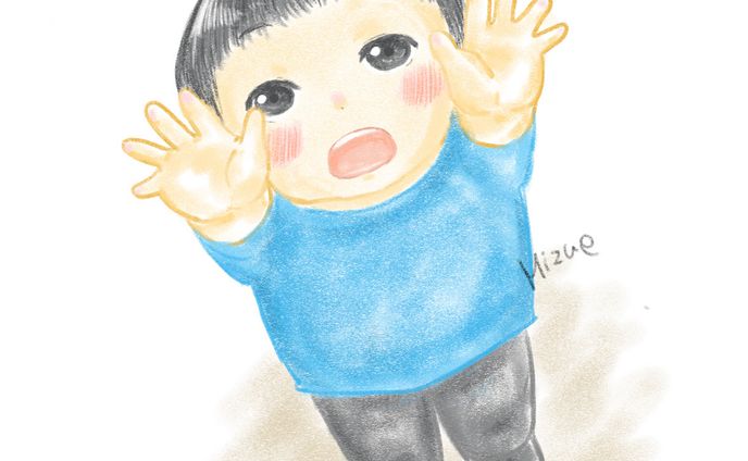 色鉛筆風　子ども