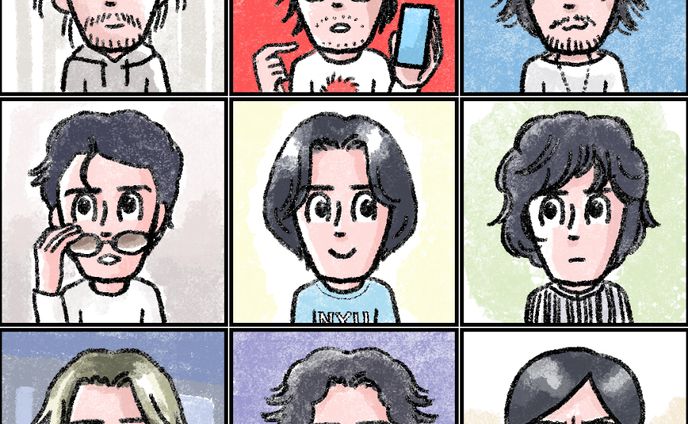 イラスト　マンガ、ボーカル