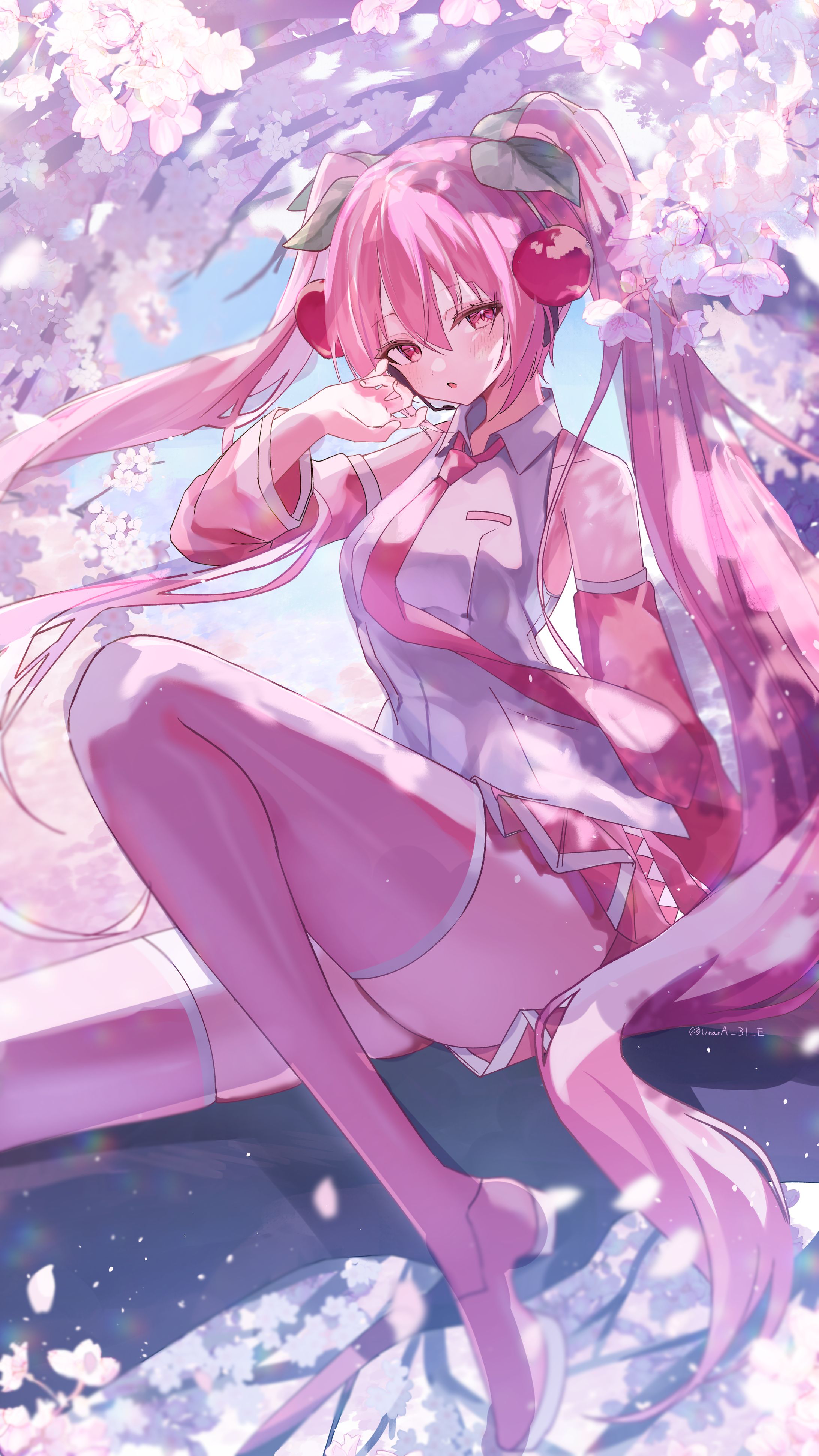 桜ミク ファンアート-1