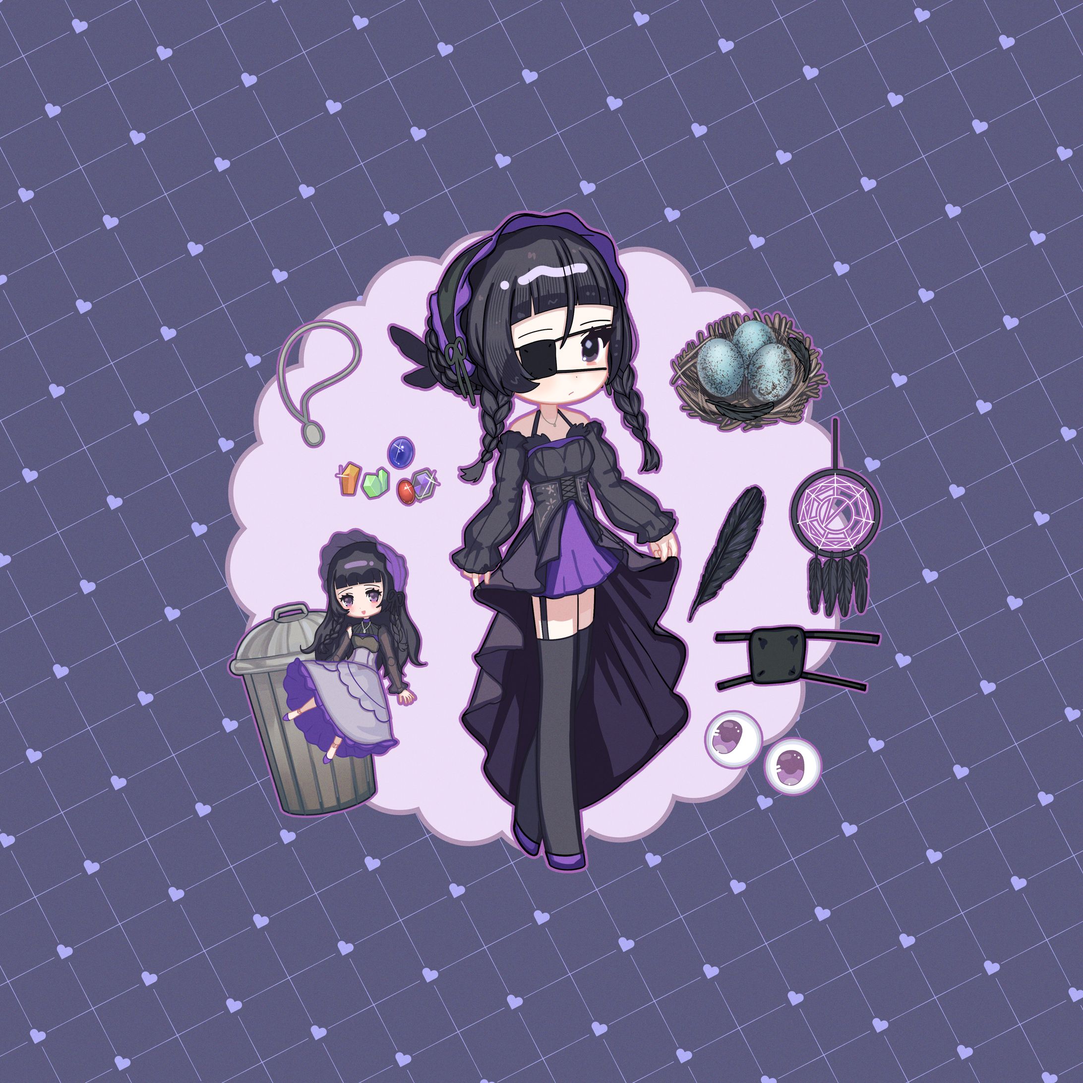 【鏡界のファンタジーランド】グッズイラスト-1