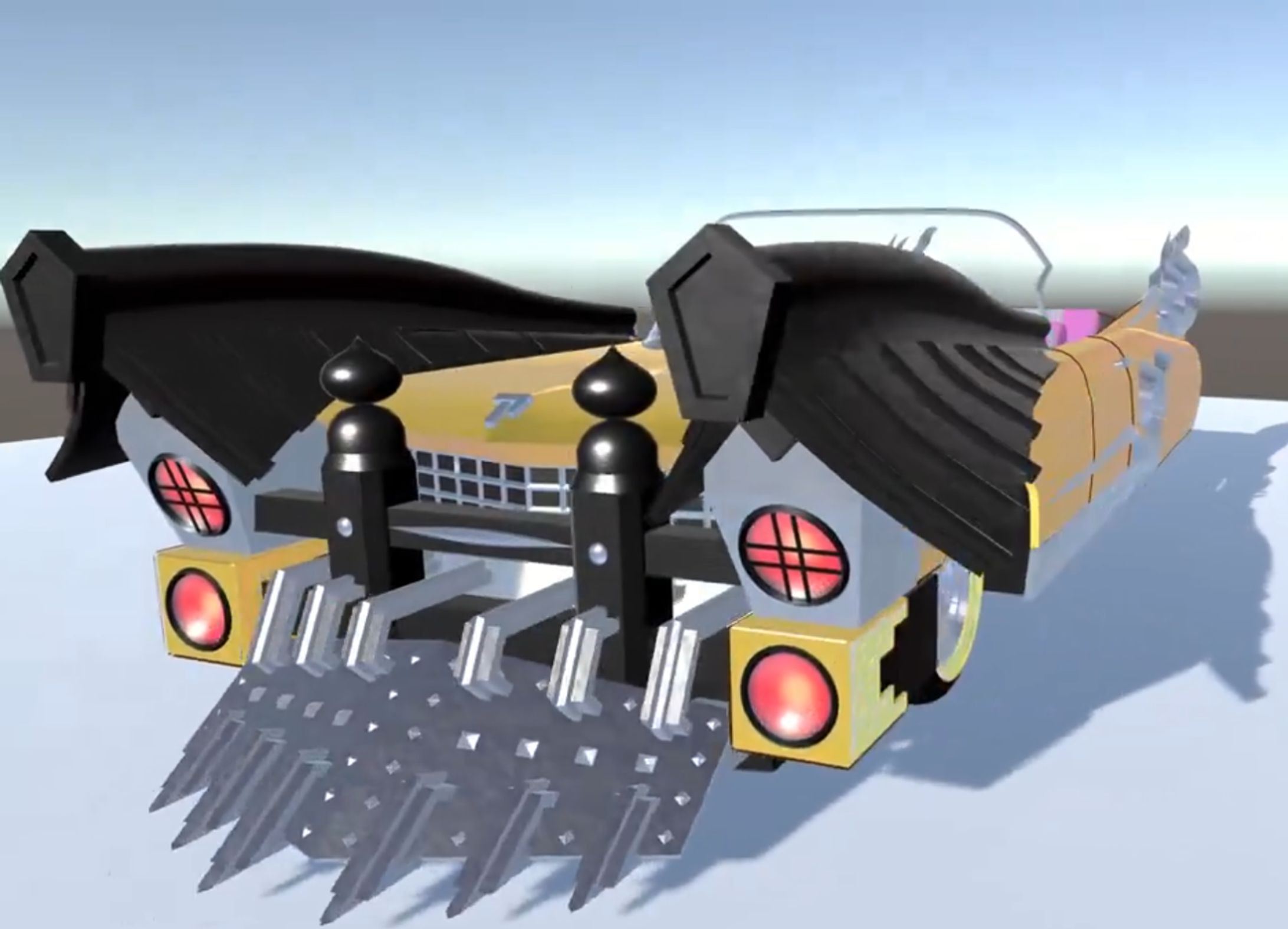 プレイボーン様のオープンカー3Dモデル制作-1