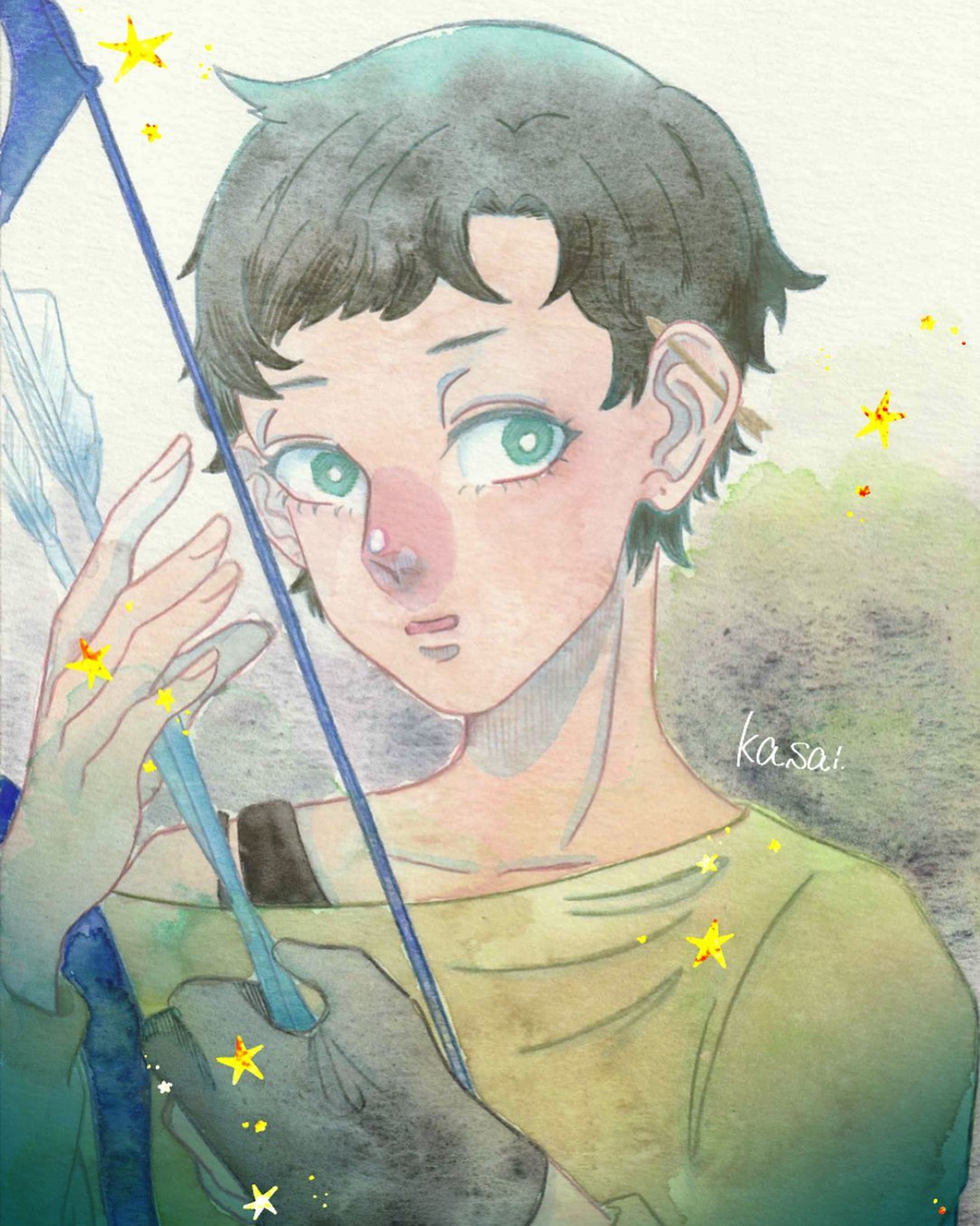 ♐️

 #透明水彩  #イラストレーション
 #イラスト  #アナログイラスト 
 #watercolorpainting  #watercolor 
 #watercolorillustration  #watercolorart #art-1