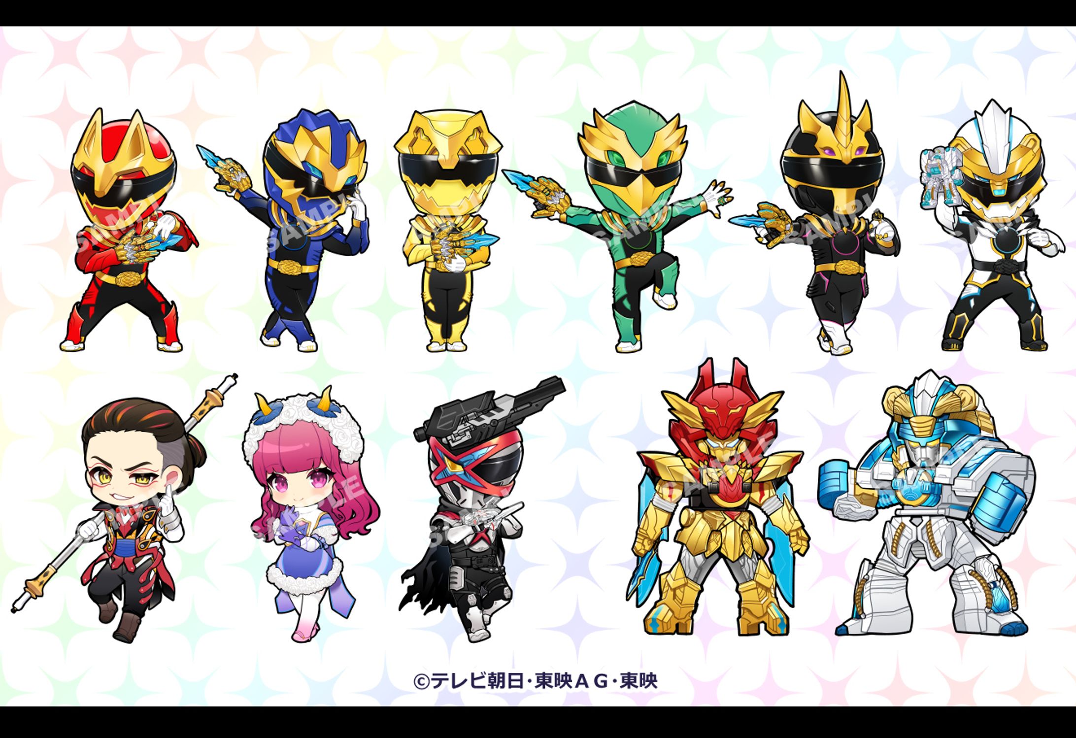 ナンバーワン戦隊ゴジュウジャー×ヴィレッジヴァンガード様】コラボグッズイラスト-1