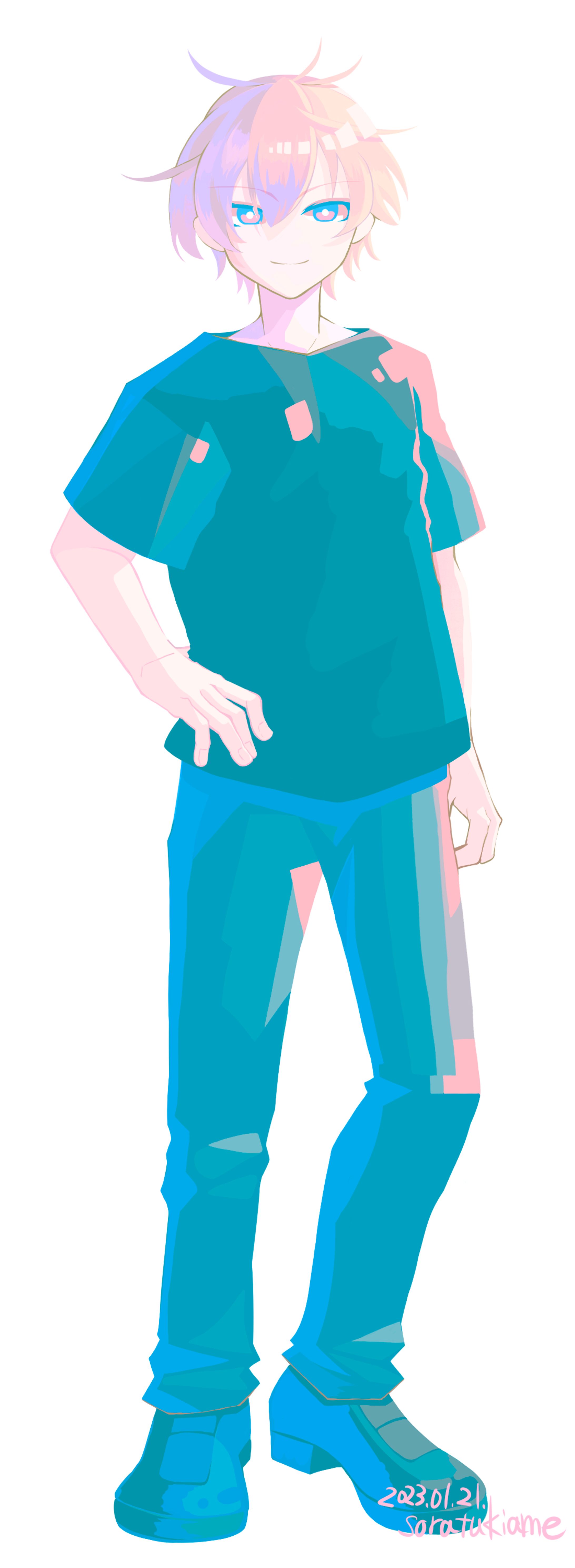 金髪の男の子立ち絵-1
