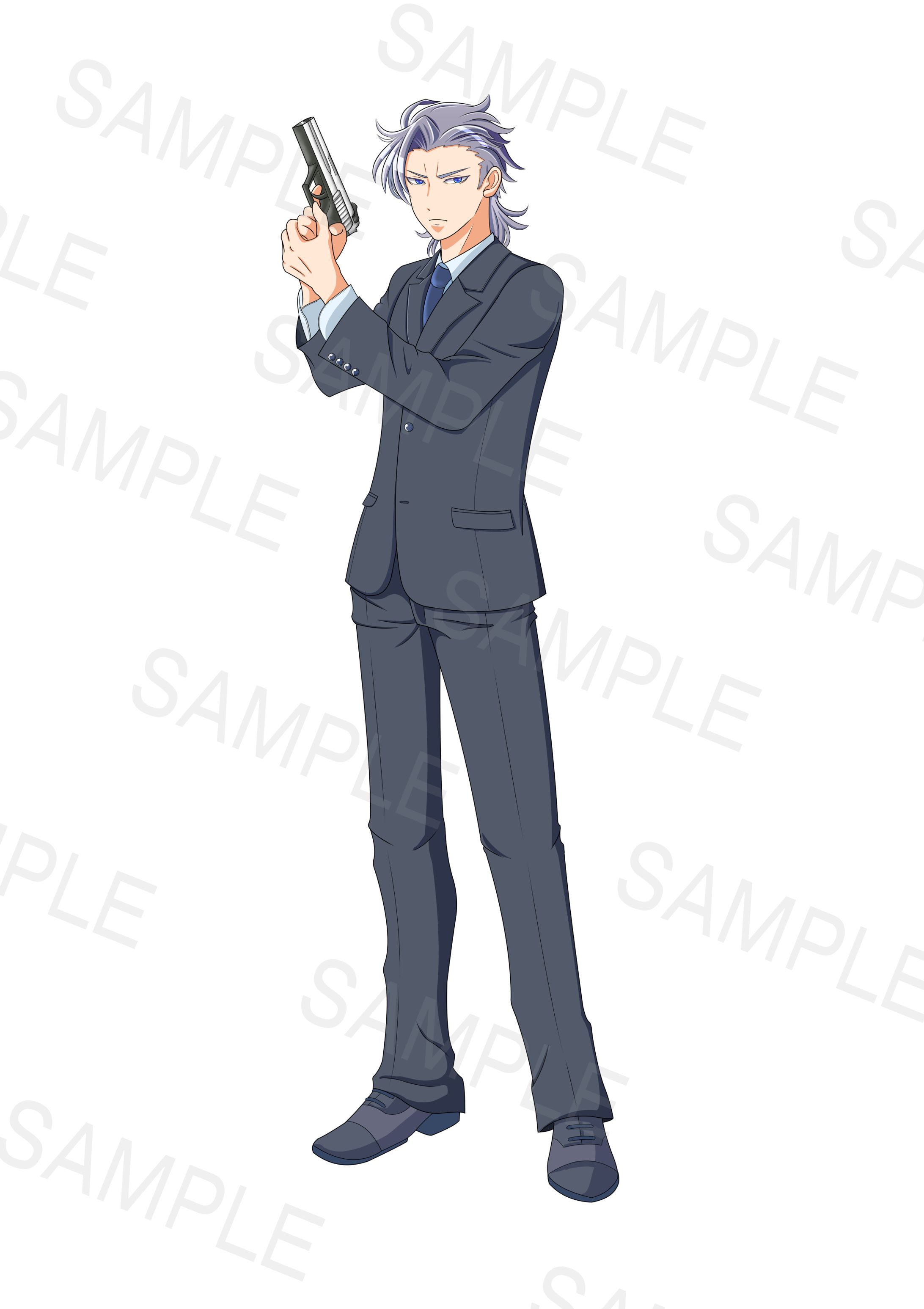 男子キャラデザイン/カラーラフ見本-1