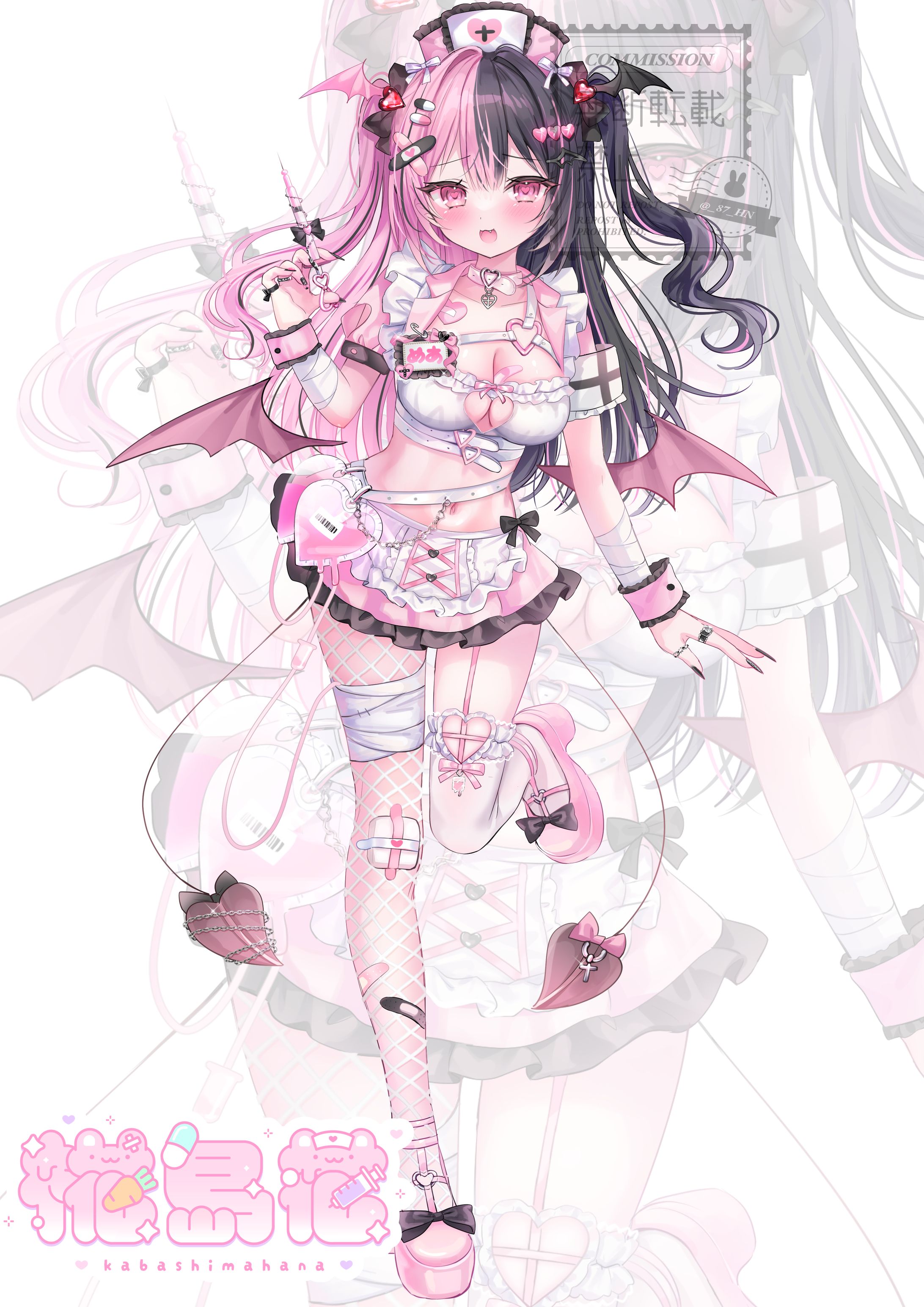 黒亞めあ様　新衣装立ち絵イラスト-1