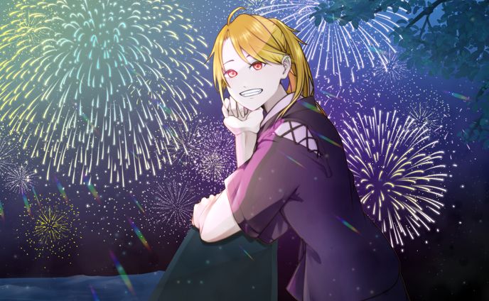 歌ってみたイラスト-fire flower-