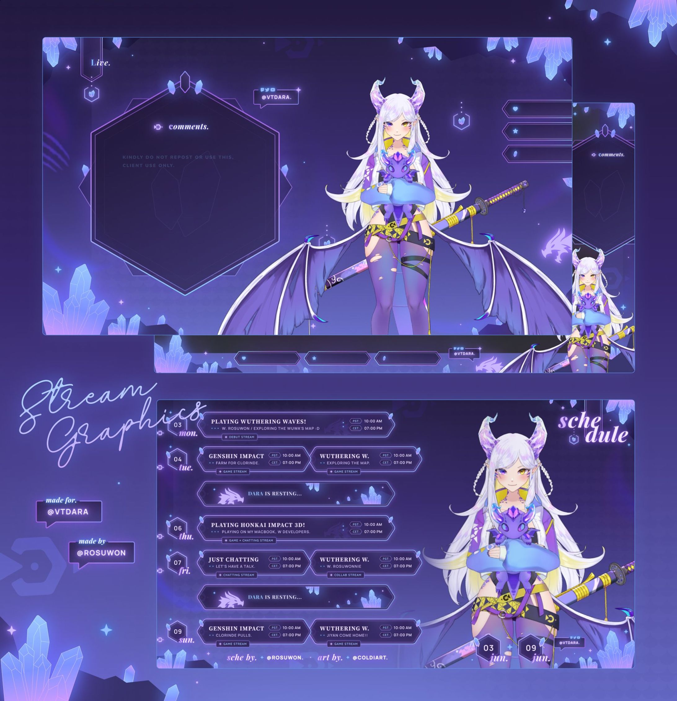 【 Stream graphics 】✼ for VTdara-1