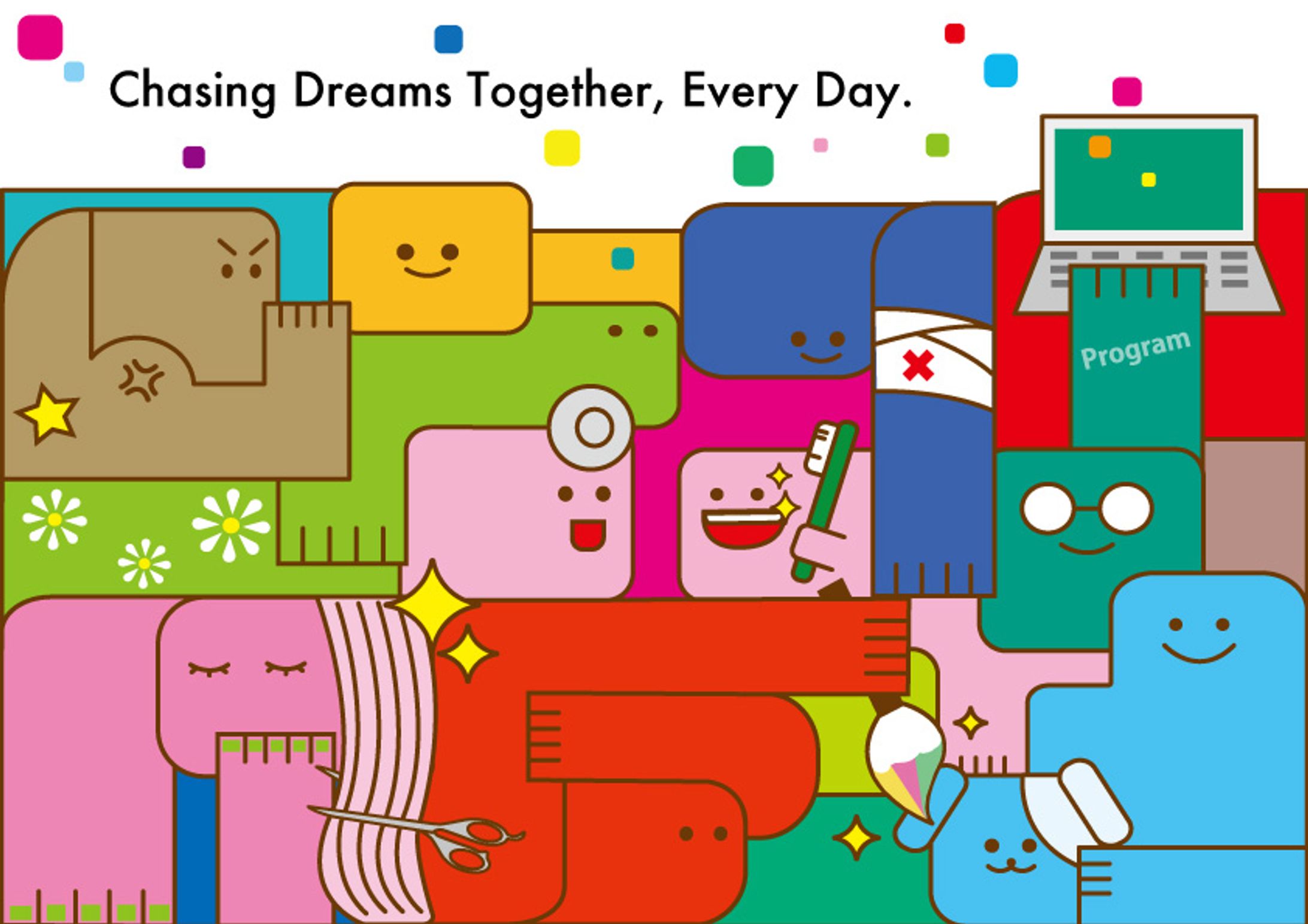 【ポスター】Chasingh Dreams Together, Every Day-1