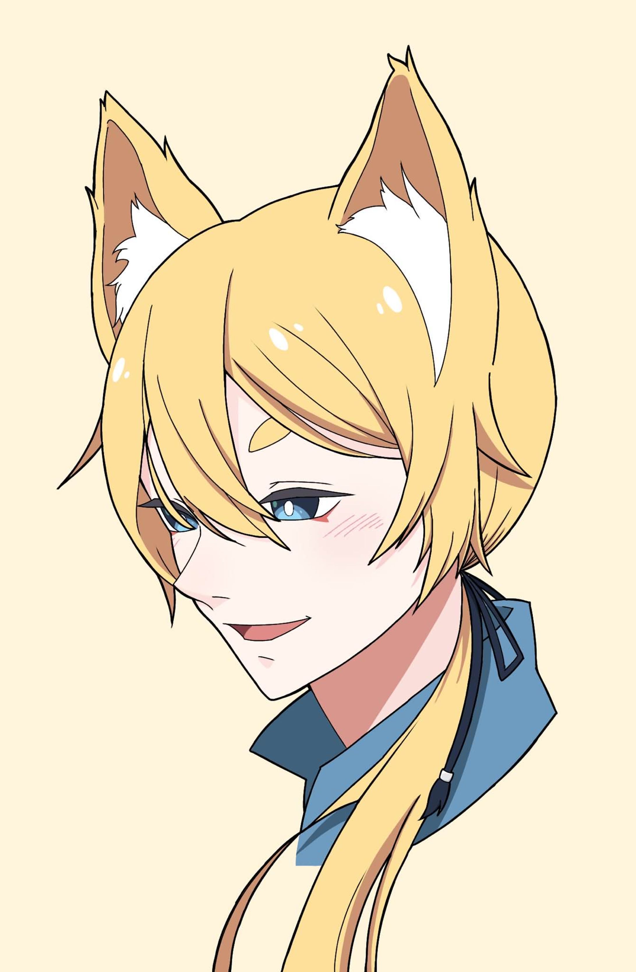 白藍すいれん様ファンアート、ご依頼サムネイル、サムネイル素材-1