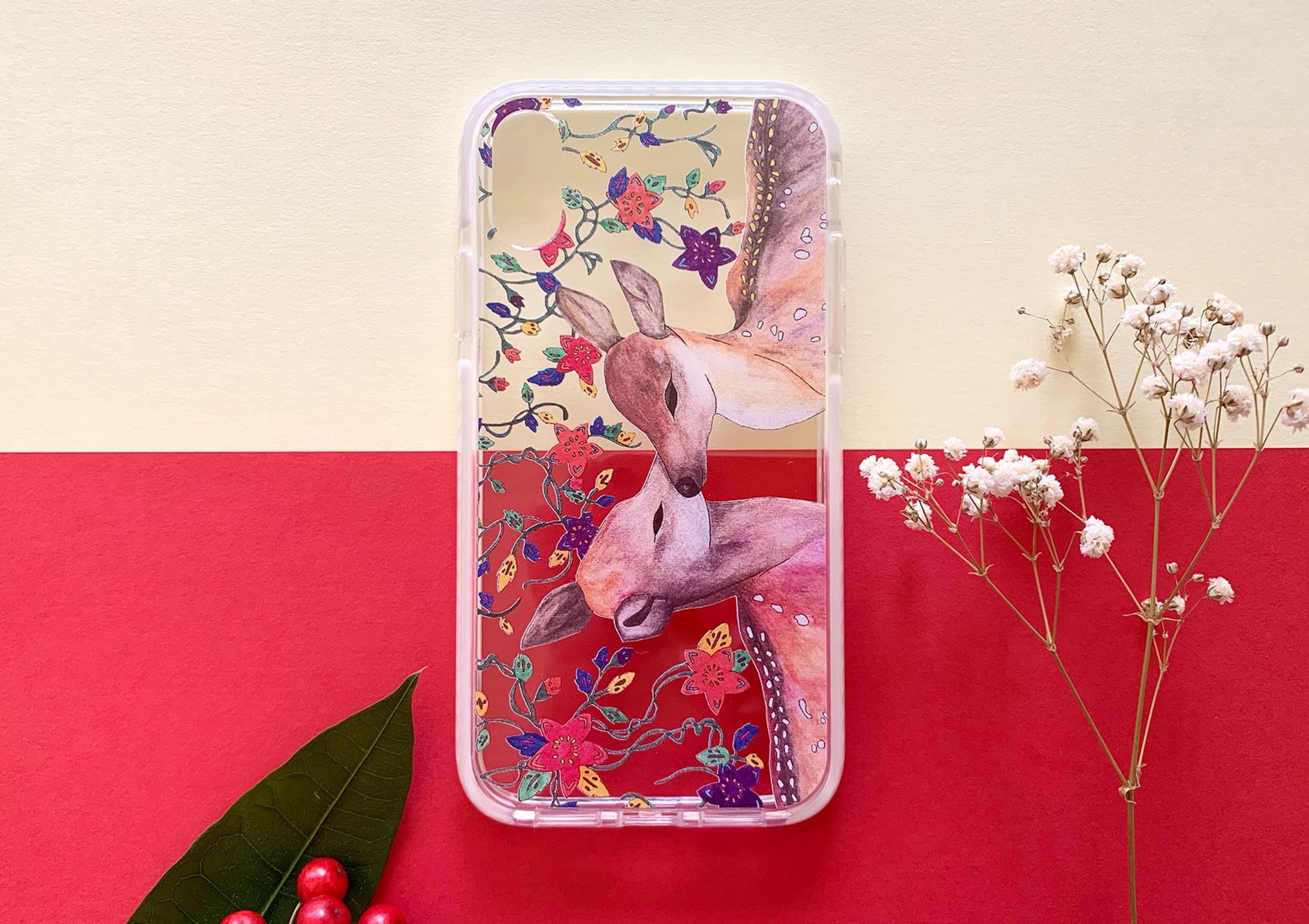 こそこそバンビ iPhone クリアケース-1