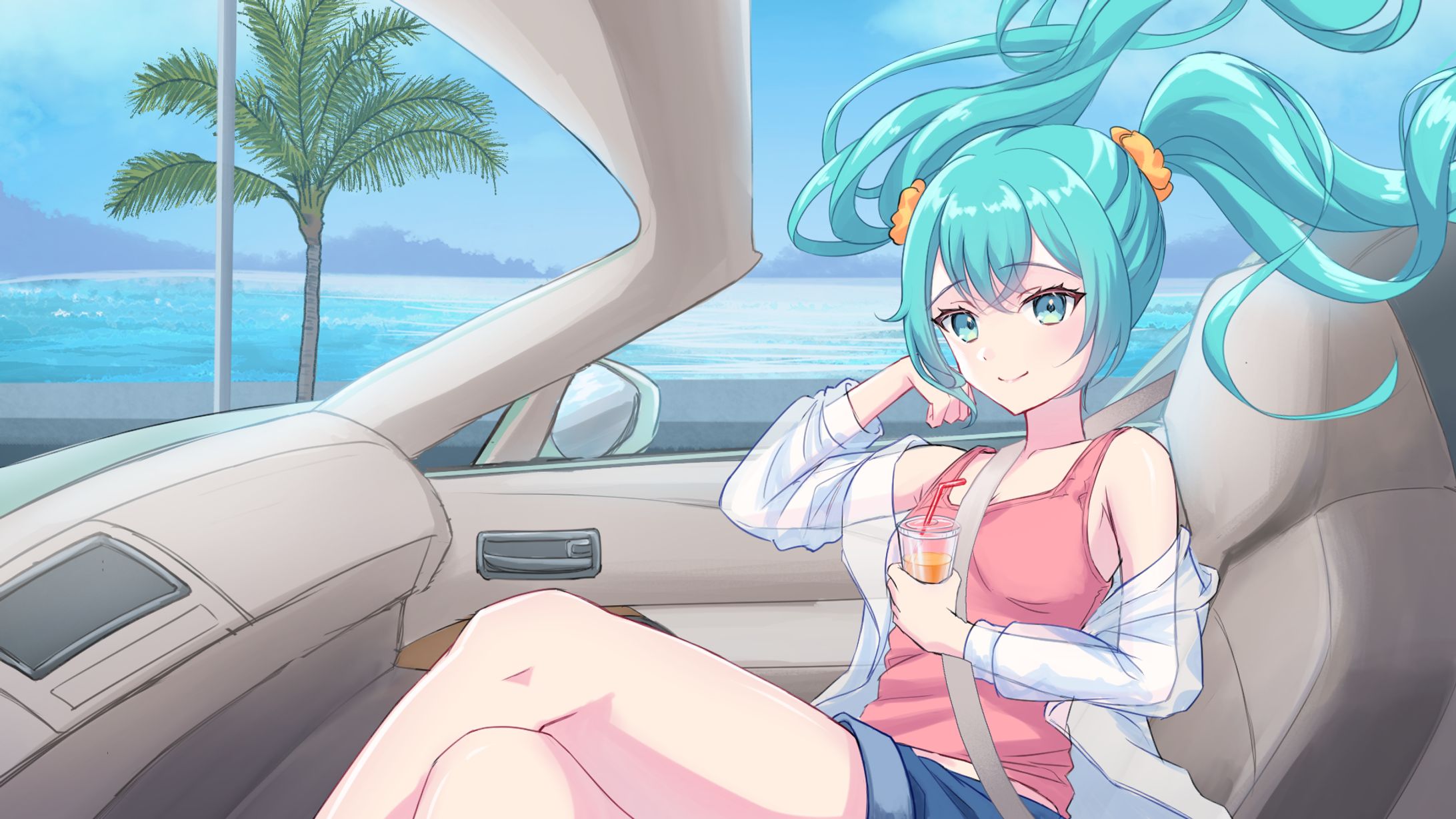 「Dreamy Highway / 初音ミク」MVイラスト-1